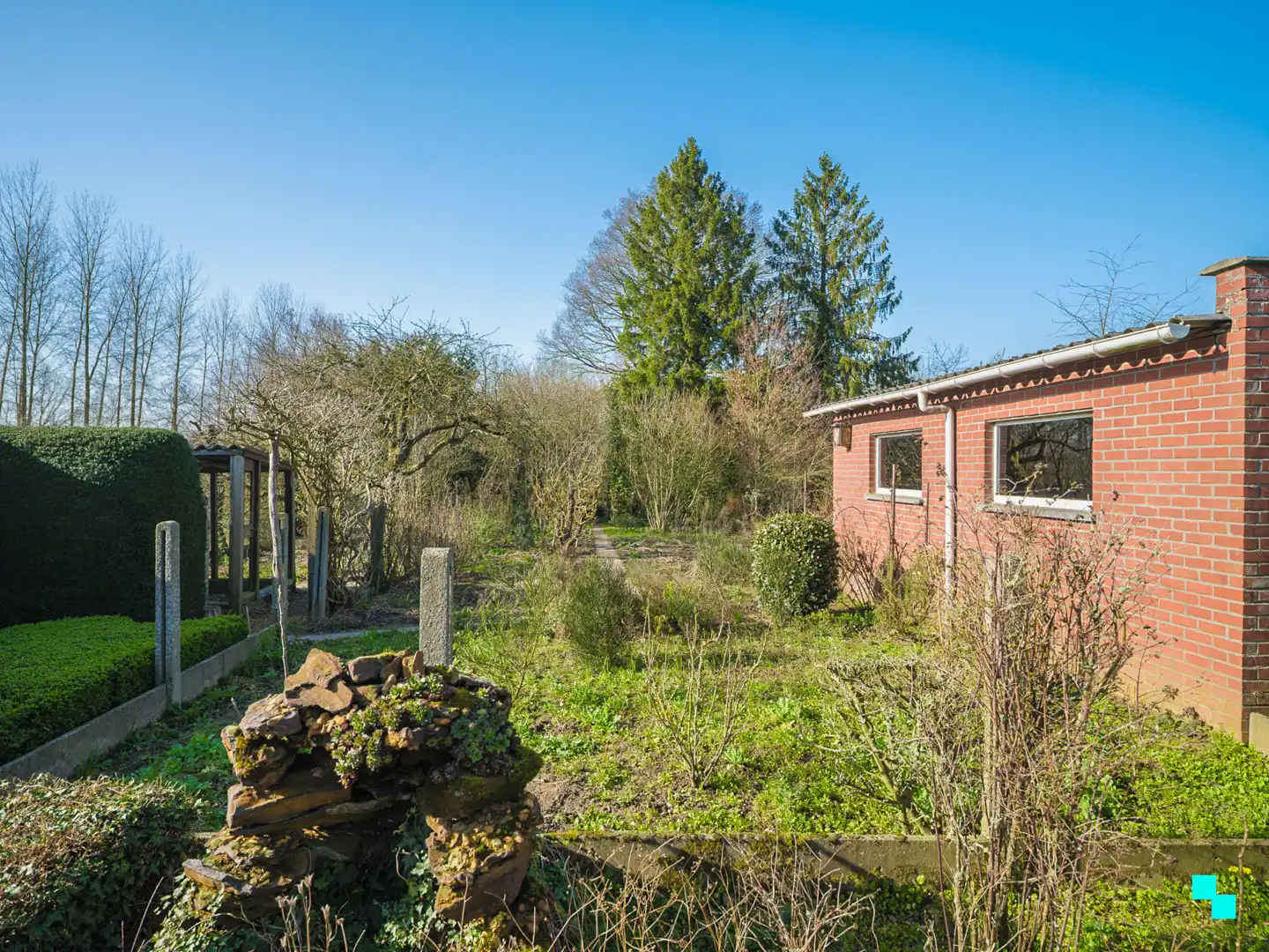 Te renoveren woning met garage en unieke tuingrond grenzend aan het bos foto 19