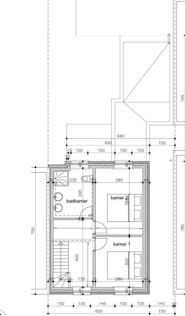 Handelspand (café) met zijweg op 305 m² grond foto 7