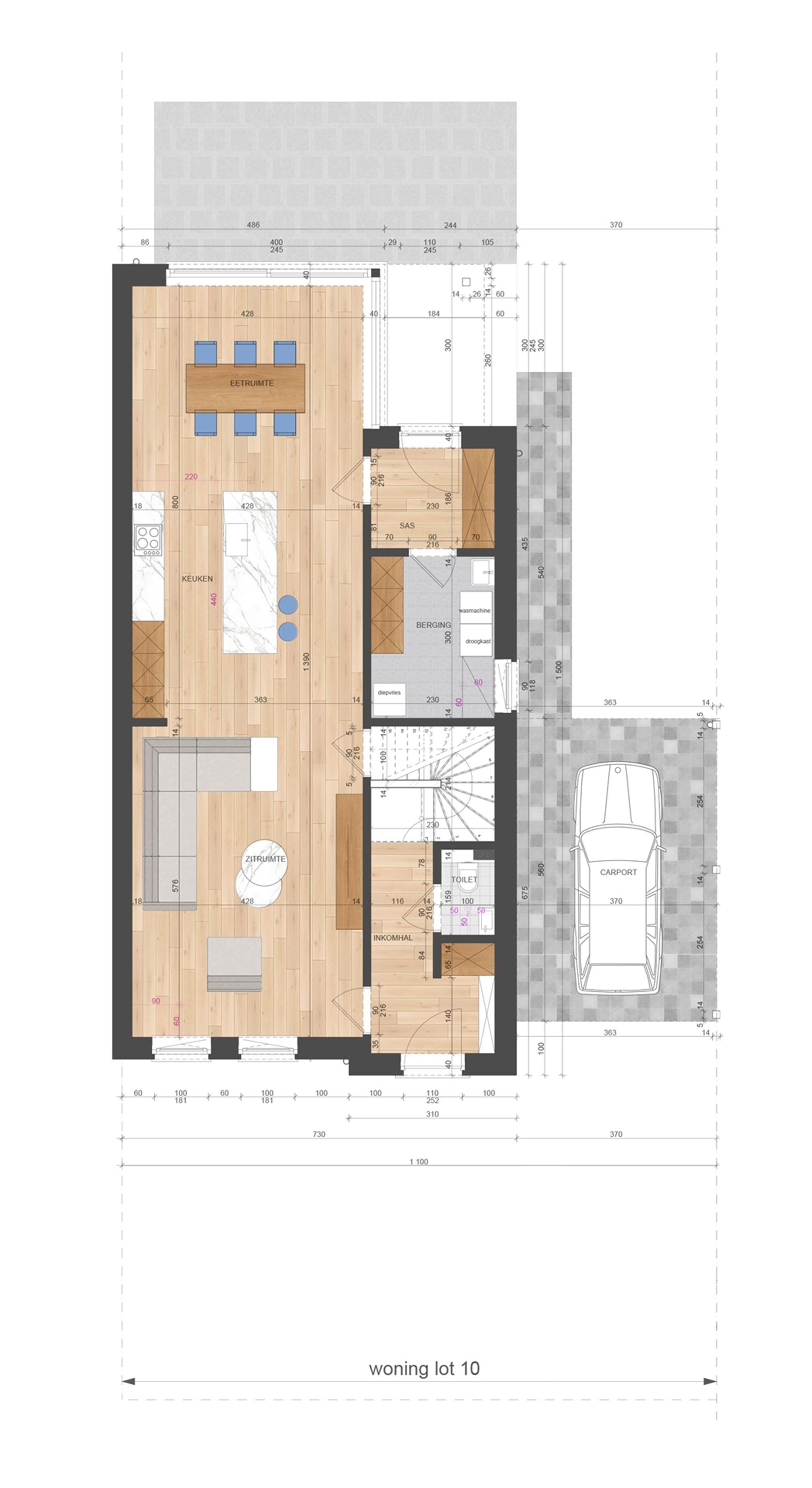 NIEUWBOUWWONING MET 3 SLAAPKAMERS UITERST CENTRAAL DOCH RUSTIG GELEGEN TE ZONHOVEN foto 9