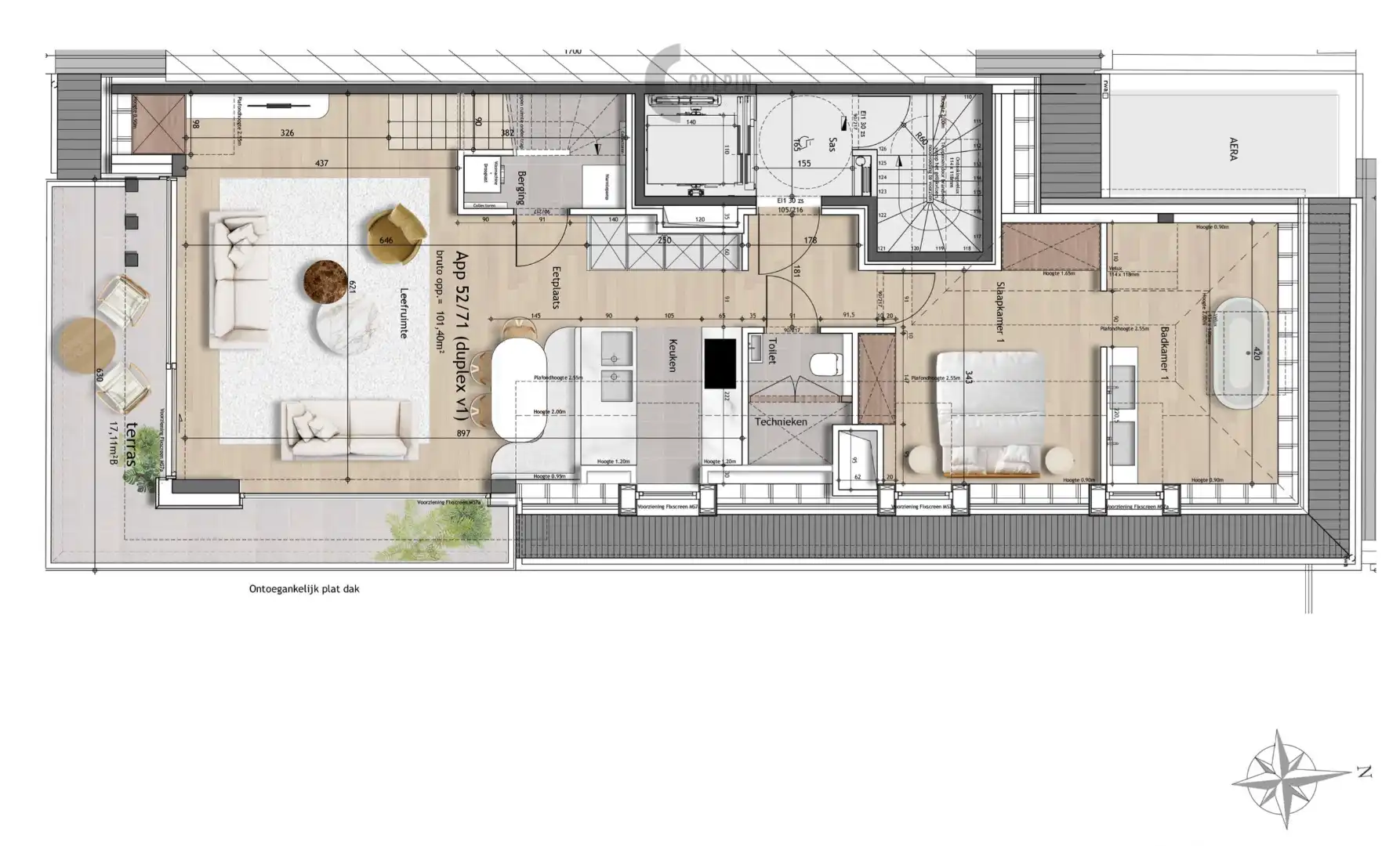 Uitzonderlijke nieuwbouw penthouse met zonneterras en prachtige zichten in Knokke-Heist foto 7