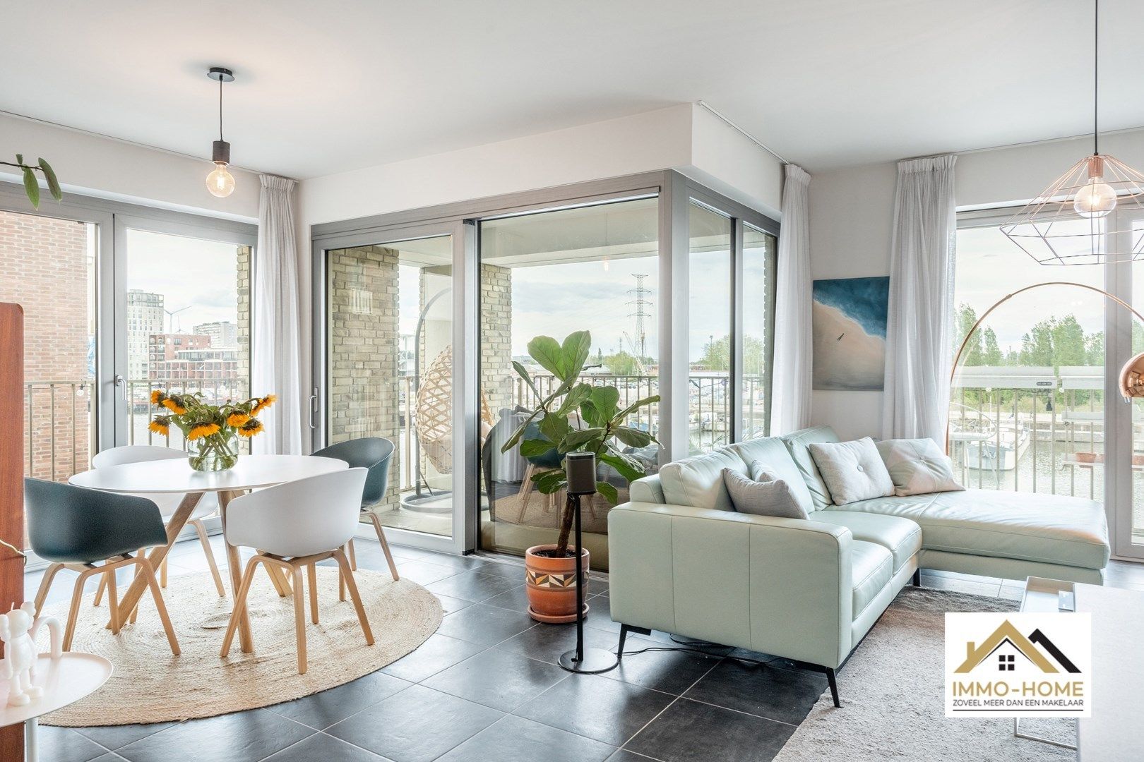 Nieuwbouw appartement met zicht op dokken te Gent foto 8
