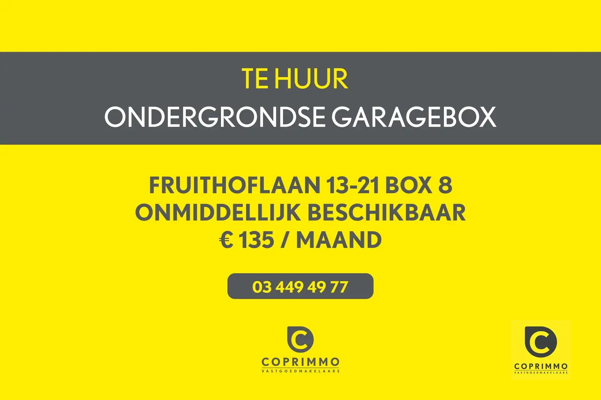 Garage te huur Fruithoflaan 13-21 - 2600 BERCHEM