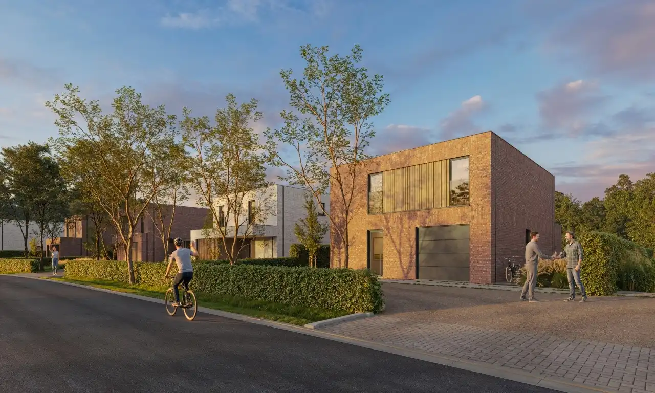 Vrijstaande nieuwbouwwoning met garage met grote tuin foto {{pictureIndex}}