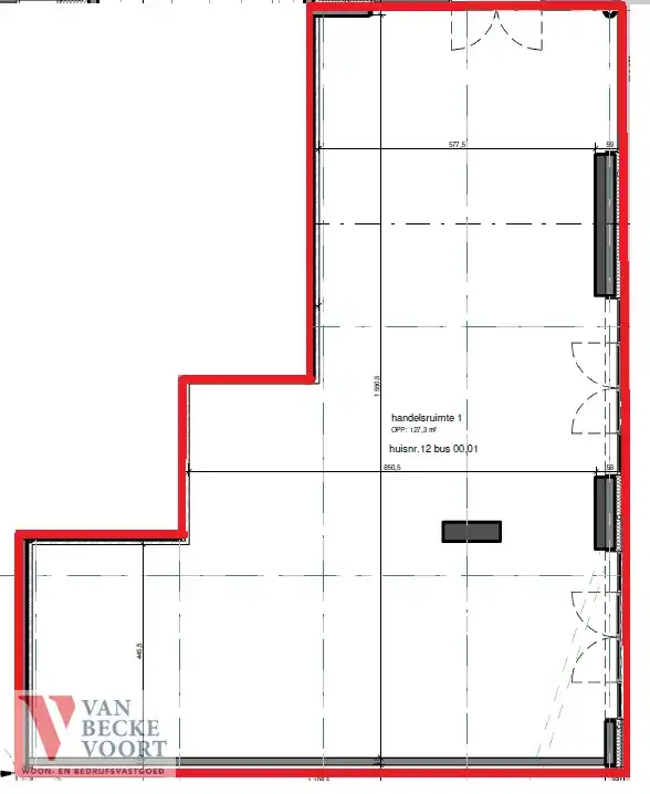 Handelsgelijkvloers 127m² foto 5