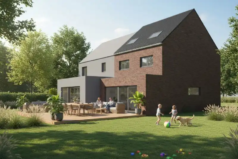 Nieuw te bouwen halfopen woning te Tielt. foto 2