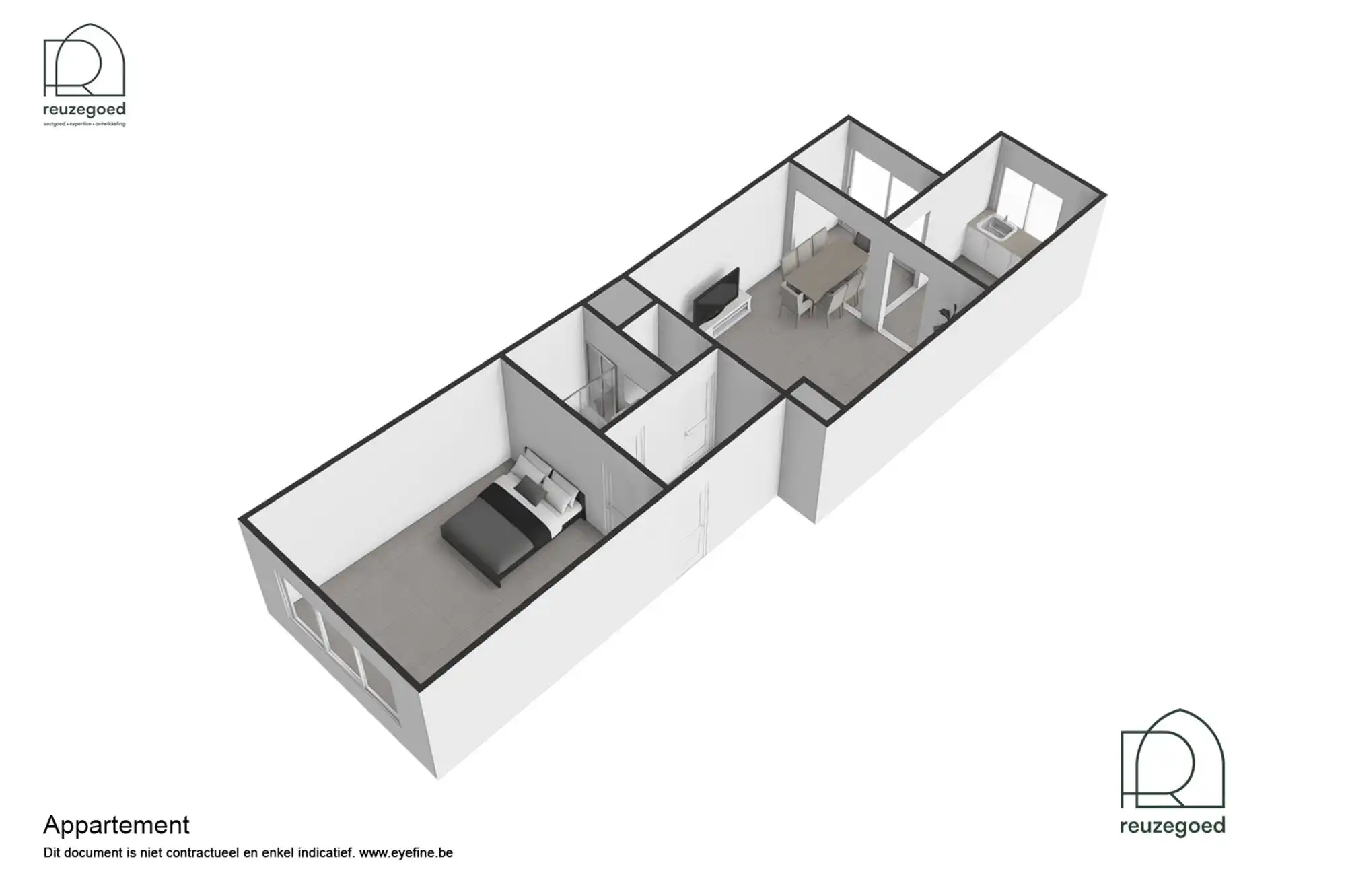 Instapklaar gelijkvloers appartement met 1 slaapkamer en tuin op toplocatie in Mechelen foto 22