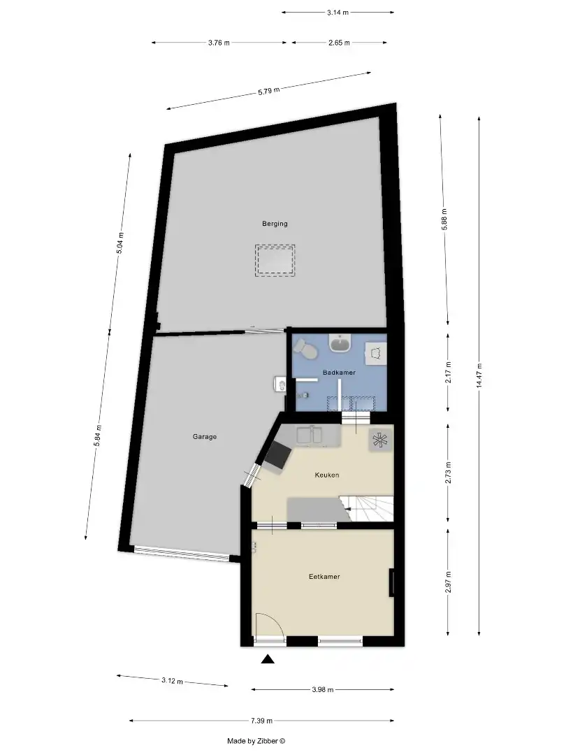 Gezellige rijwoning centraal gelegen bij UZ Leuven en het centrum met zeer ruime garage! - bewoonbare opp. 73 m² foto 24