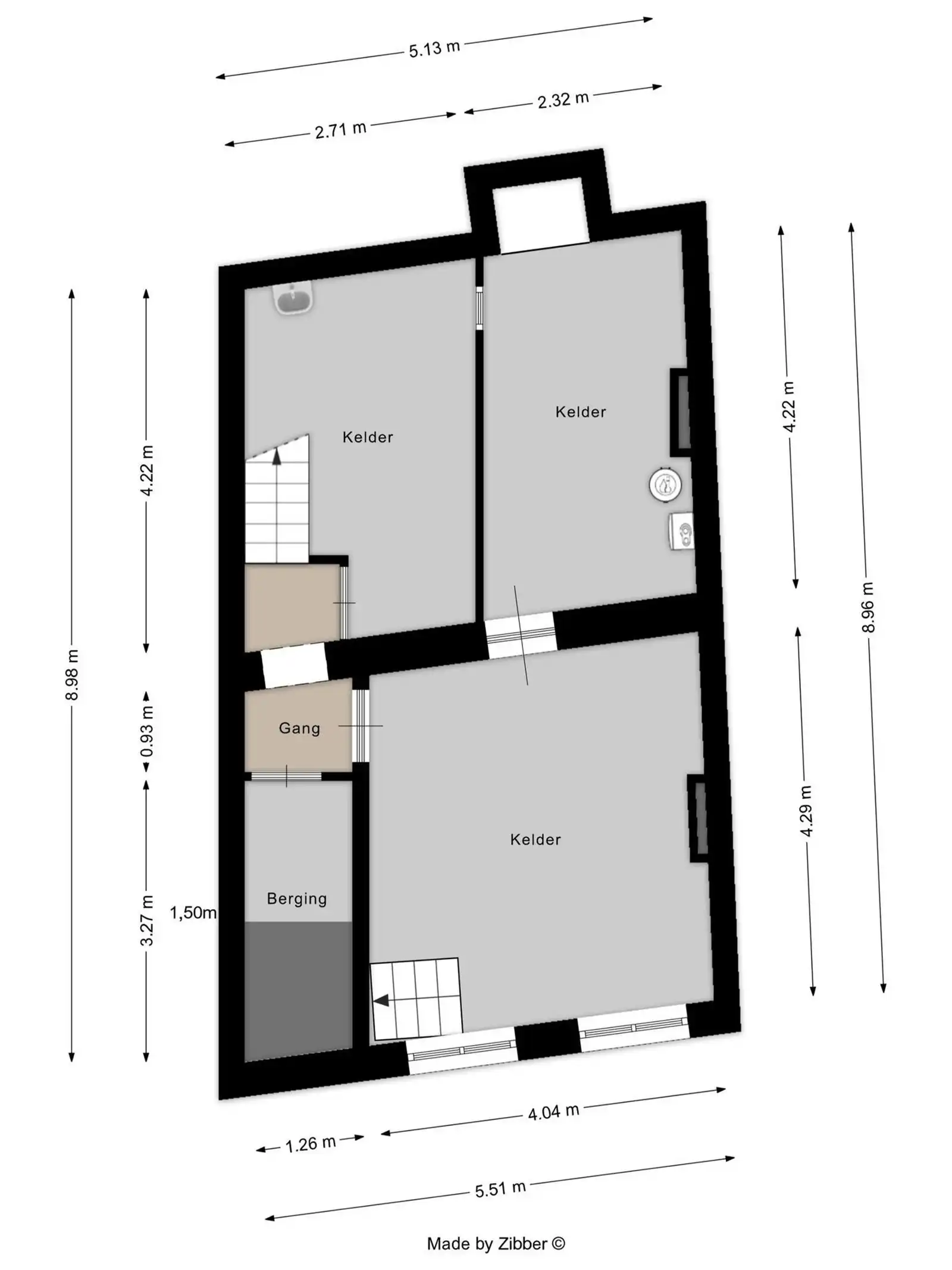 Praktijk + triplexappartement (3 slaapkamers & 2 badkamers) te centrum Halle  foto 34