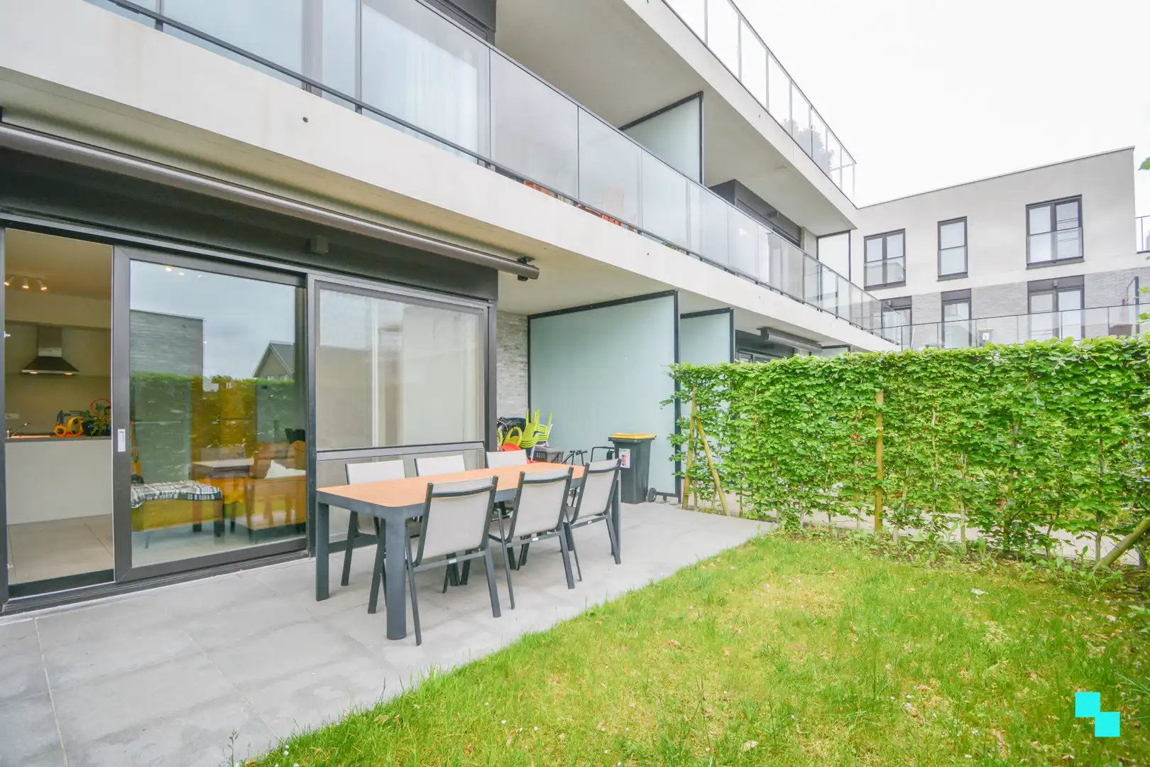 Energiezuinig gelijkvloers appartement met 2 slaapkamers en tuin -St-Eloois-Winkel foto 18