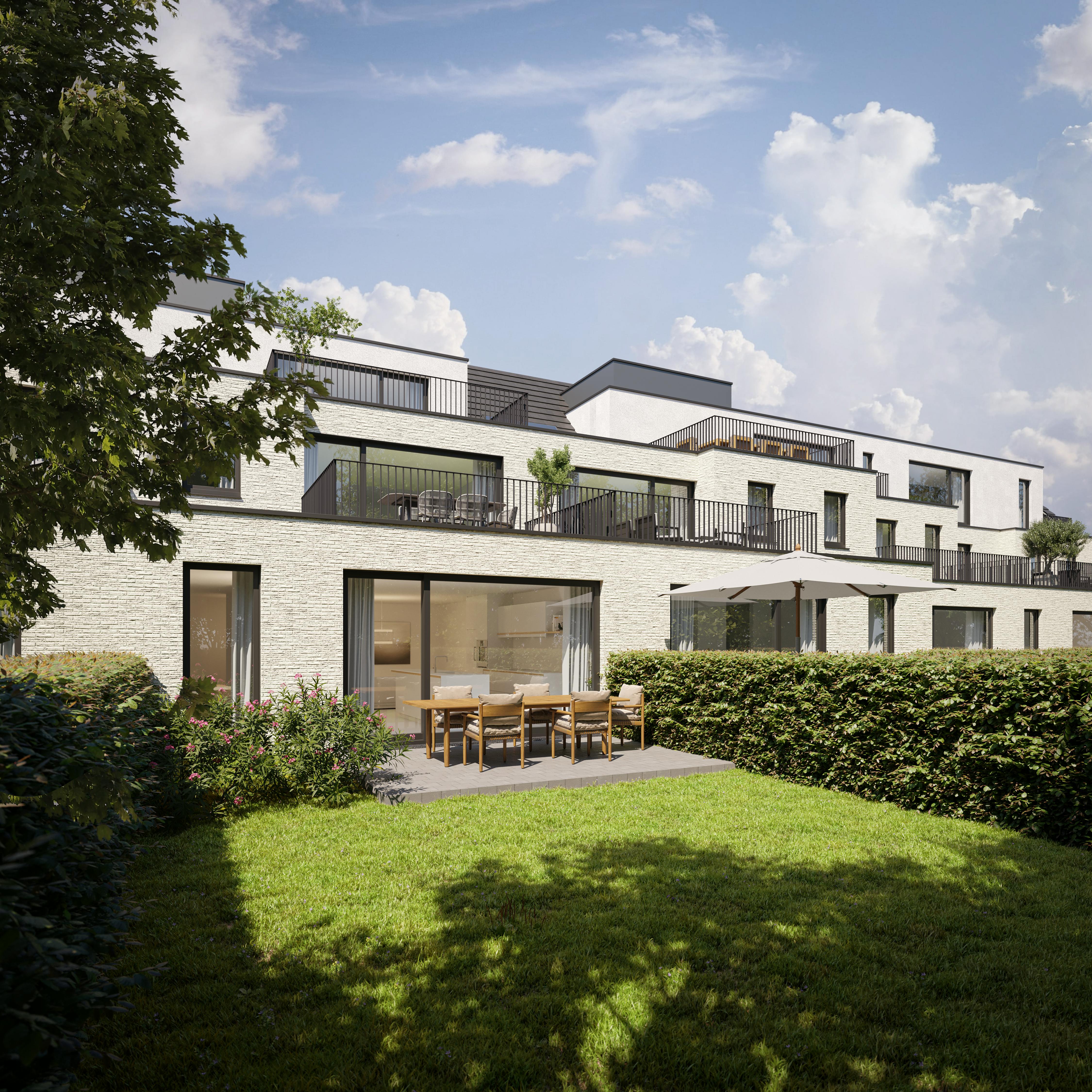 Gelijkvloers appartement in "De Roos" te Achterbroek-Kalmthout foto {{pictureIndex}}