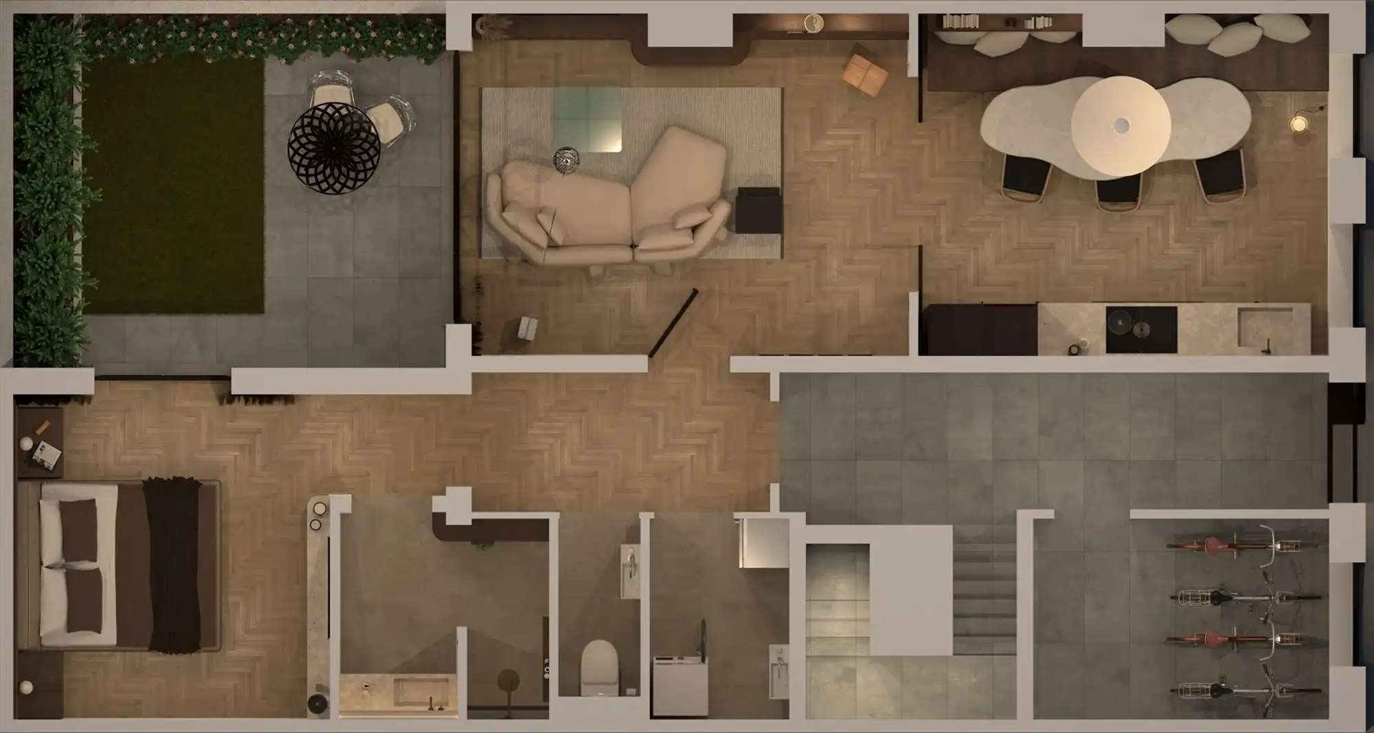 Energetisch gerenoveerd gelijkvloers appartement met stadstuin foto 2