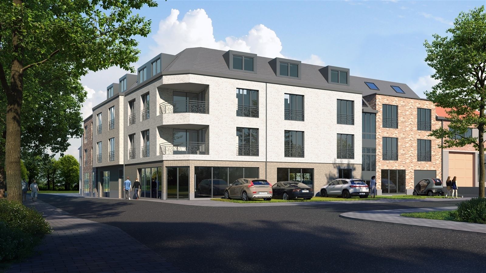 Ruim nieuwbouw duplex gelegen op de tweede verdieping met terras.  foto {{pictureIndex}}