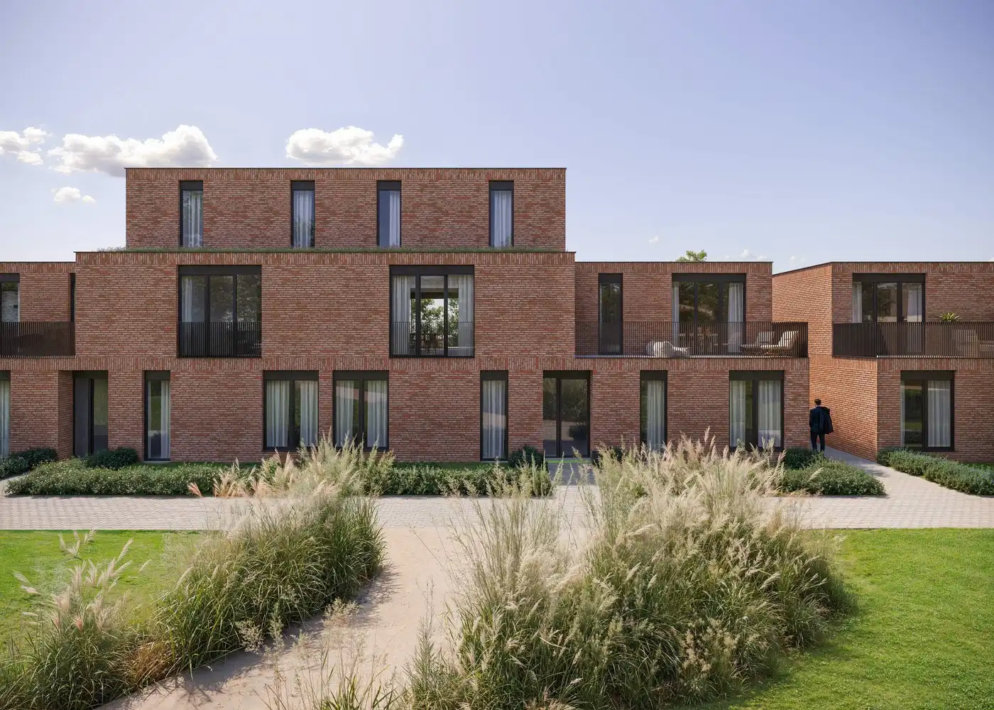 Gelijkvloers nieuwbouwappartement met uitzonderlijk lage gemeenschappelijke kosten; ruim terras en privatief tuintje  in een prachtige parkomgeving foto 6