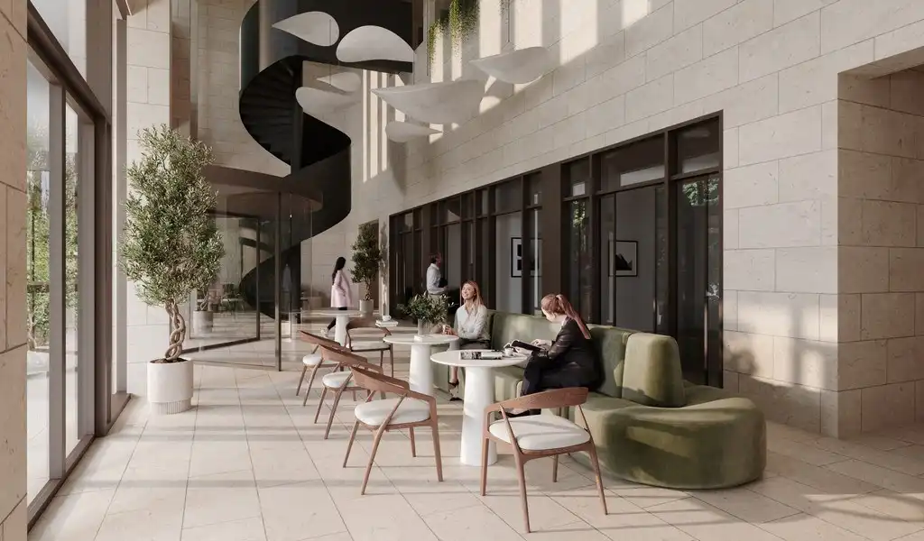 Kantoorruimte te huur in nieuwbouwproject Ouverture tegenover KBC toren in Gent foto 7