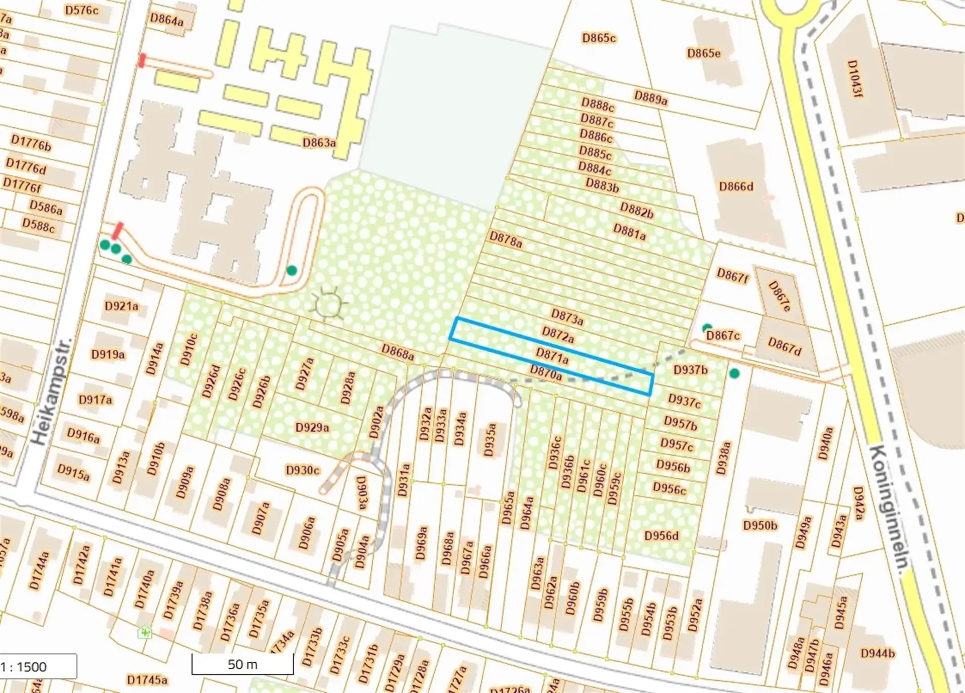 Grond te koop Koninginnelaan-Bloemenlaan-Heikampstraat - 3630 MAASMECHELEN