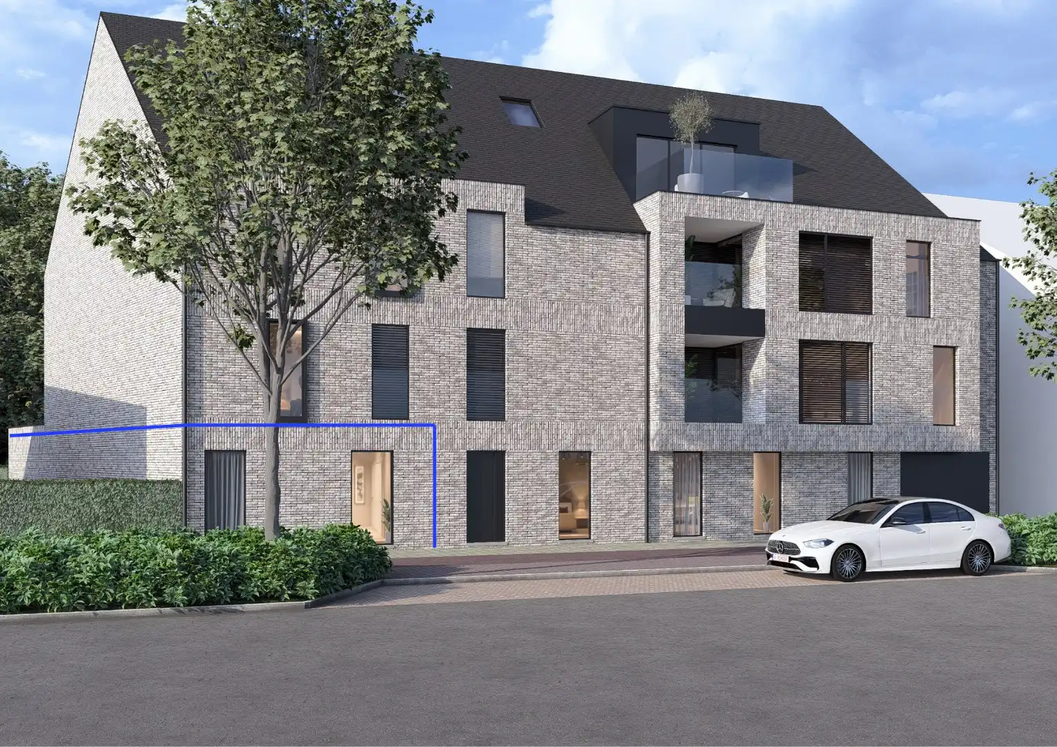 Gelijkvloers BEN-appartement op een rustige locatie nabij het centrum van Genk!  foto {{pictureIndex}}