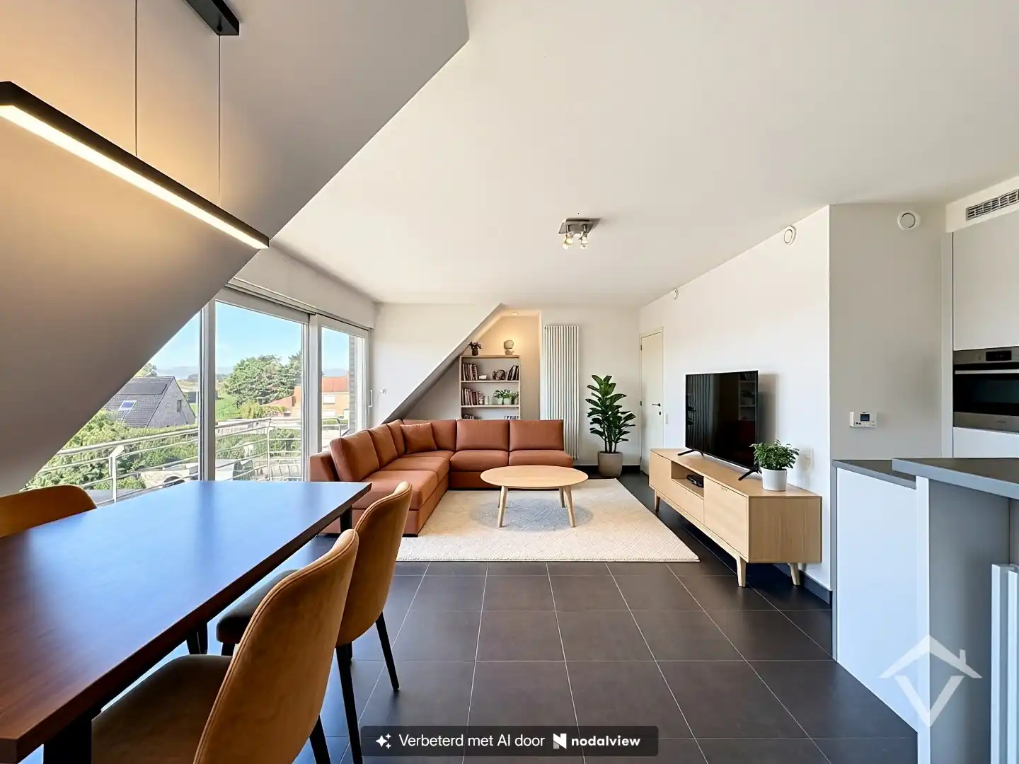 Geïnstalleerd en lichtrijk appartement met twee slaapkamers te Zevekote, Gistel foto {{pictureIndex}}