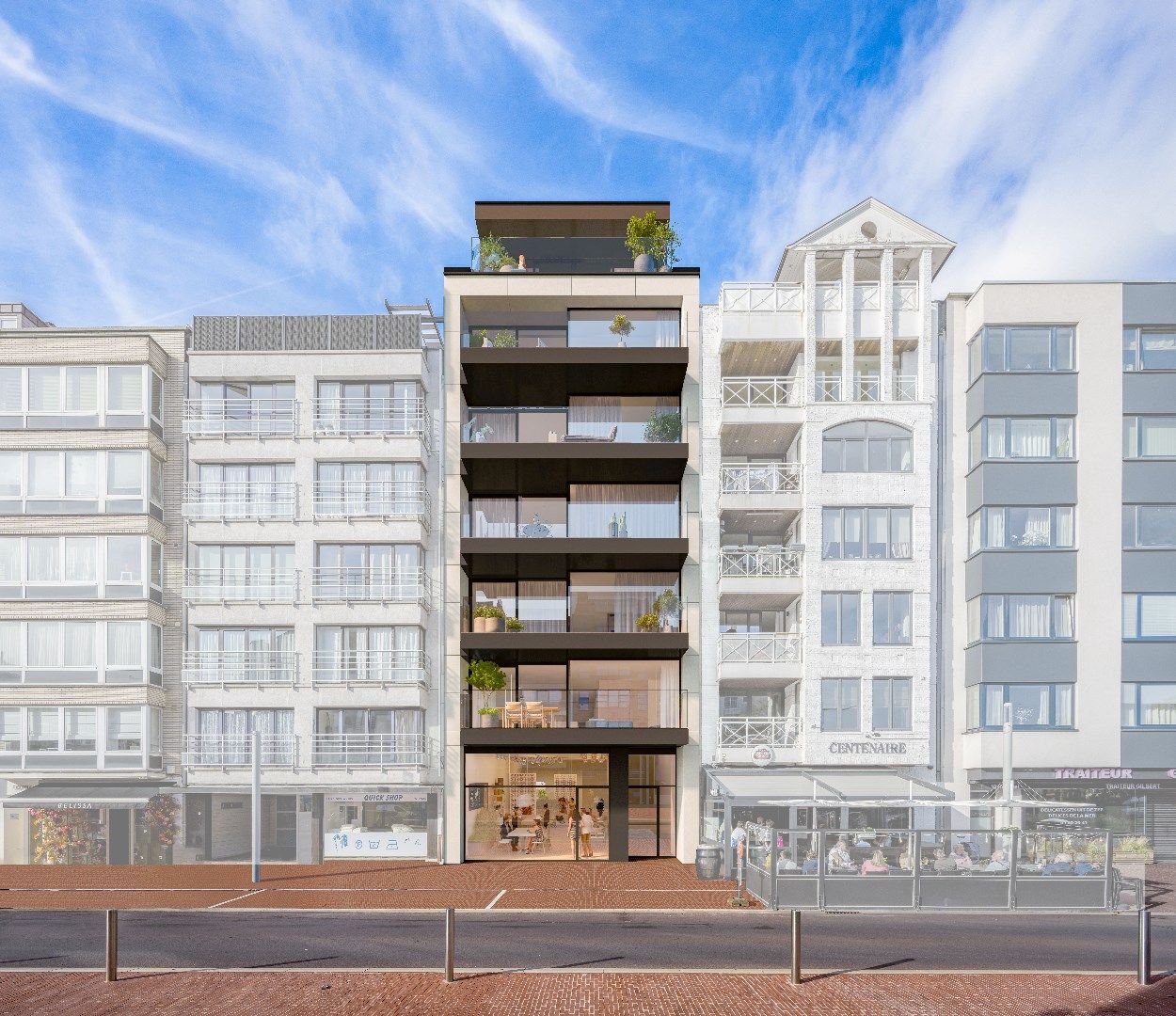 Nieuw duplex dakappartement met open zicht op het vernieuwde Burg. Fr. Desmidtplein.  foto 2