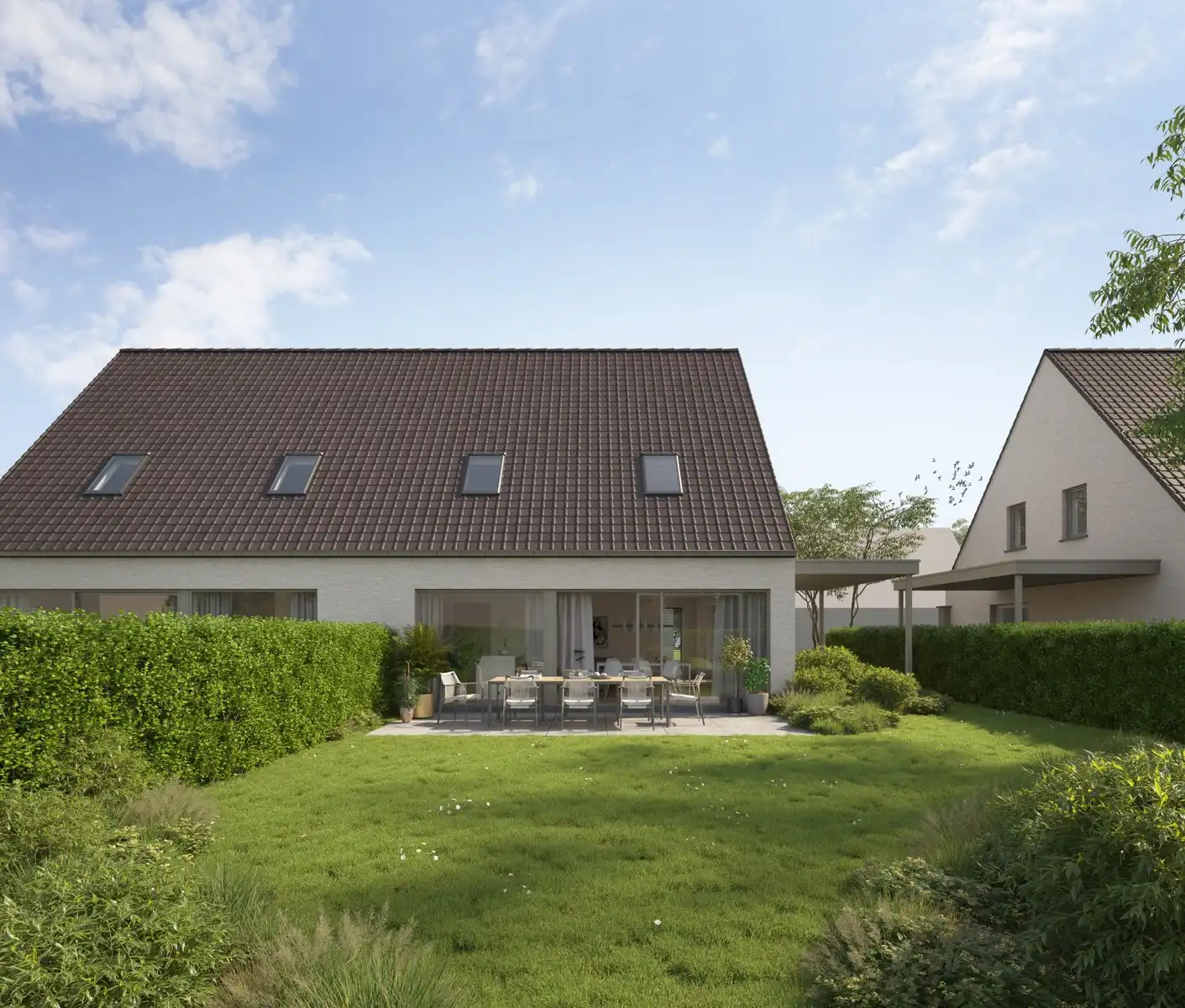 Ruime halfopen nieuwbouwwoning met 4 slaapkamers foto {{pictureIndex}}