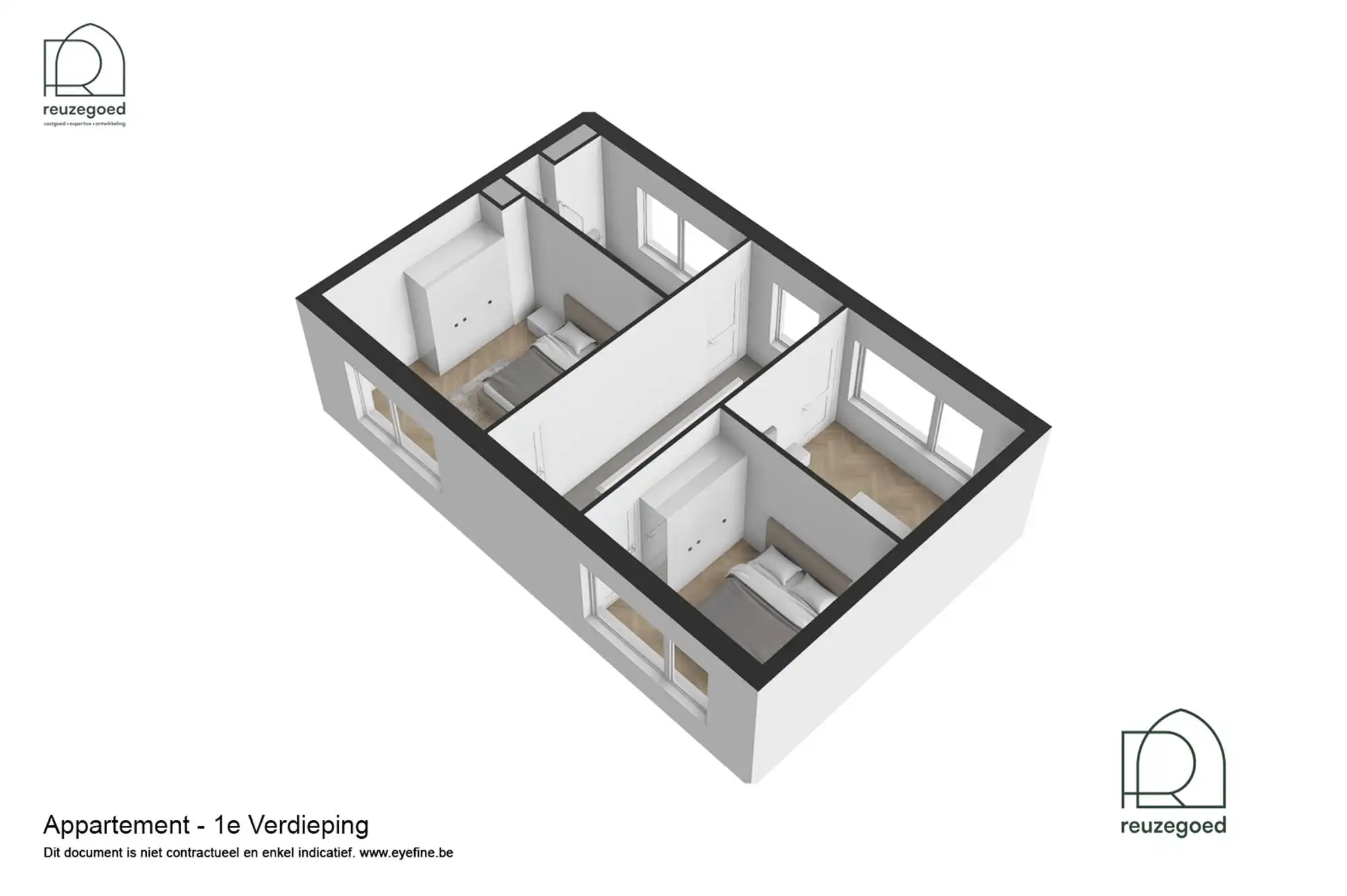 Uniek duplexappartement (3 slpk) met huisgevoel, groene daktuin en zicht op de velden in Kortessem foto 51