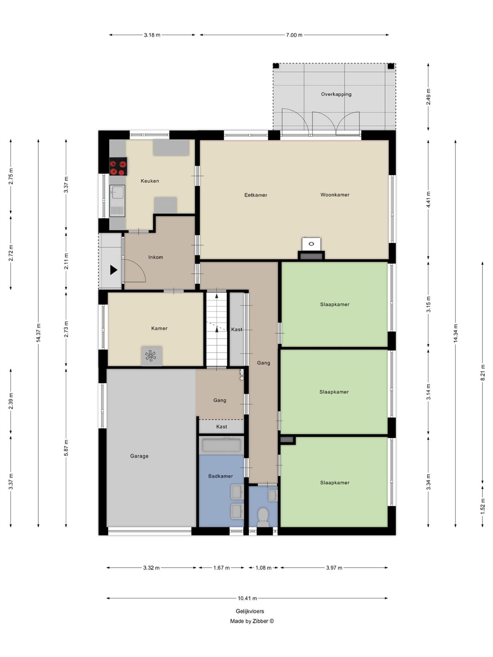 Bungalow met 4 ruime slaapkamers en mooie tuin  foto 3