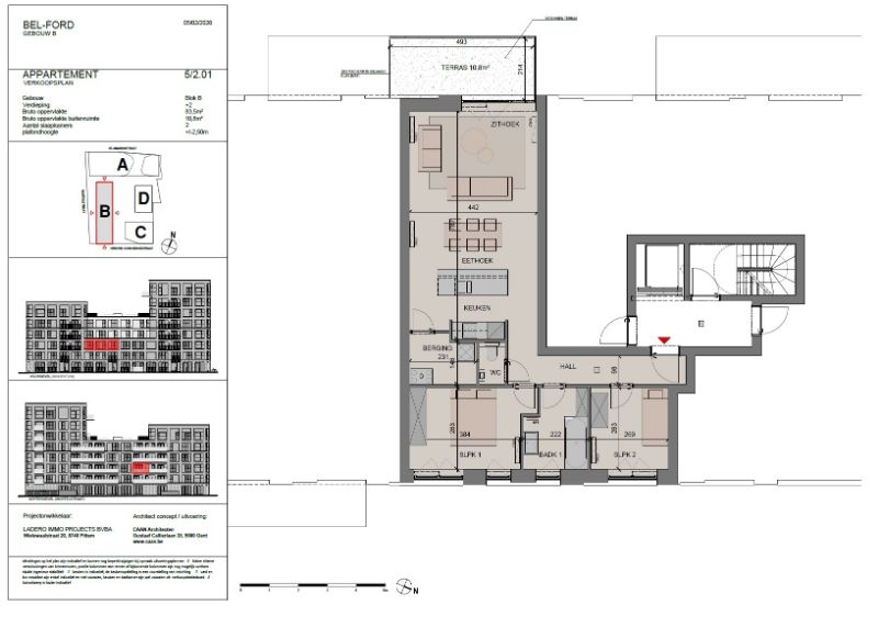 Roeselare-centrum: 40 appartementen in de Wortelstraat  zijn zeer gunstig georiënteerd. foto 2