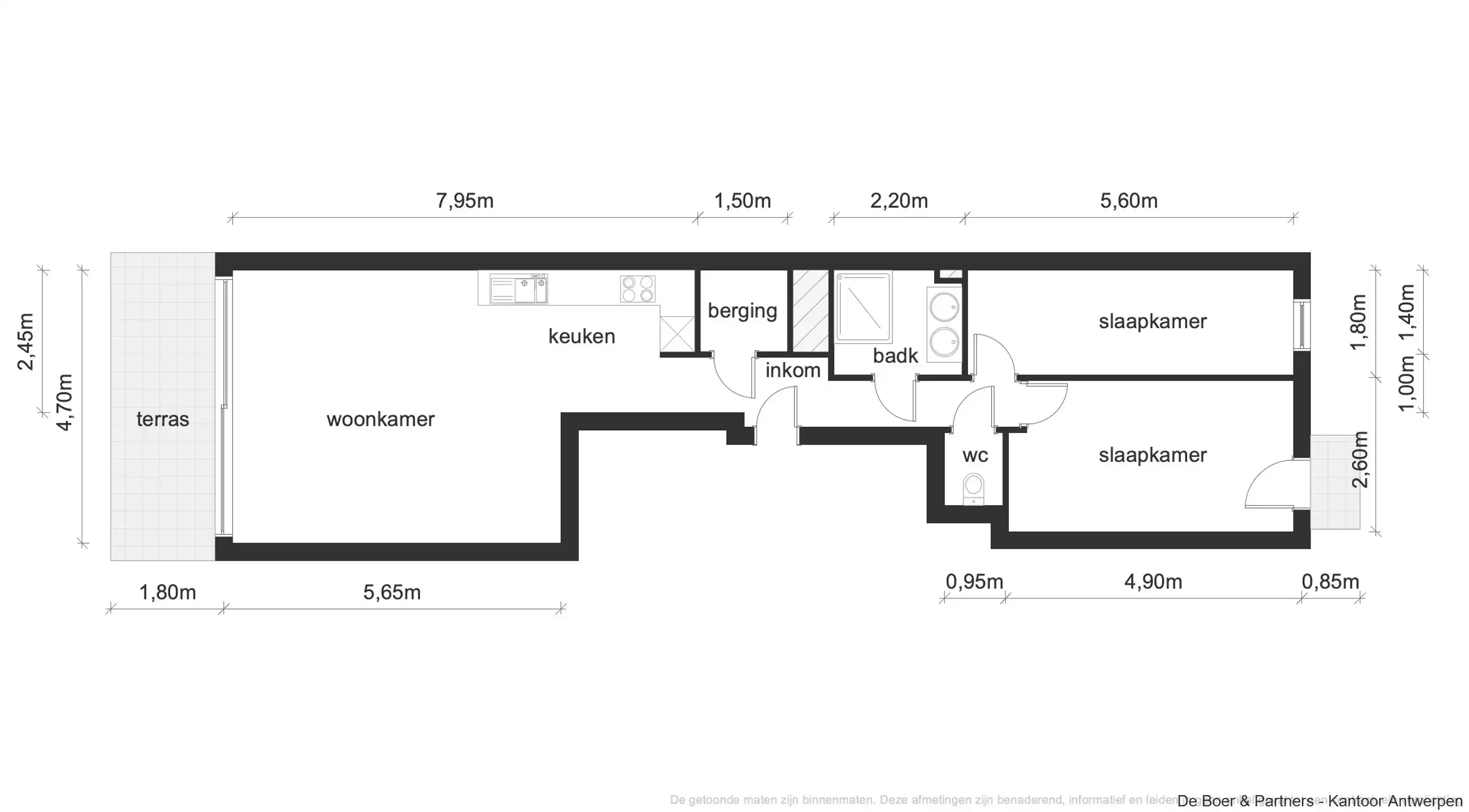 Uniek penthouse met panoramisch zicht over Antwerpen foto 15