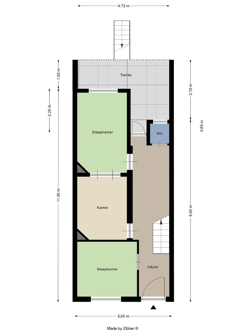 Woning met atypische indeling, tuin en vlakbij Te Boelaerpark foto 19