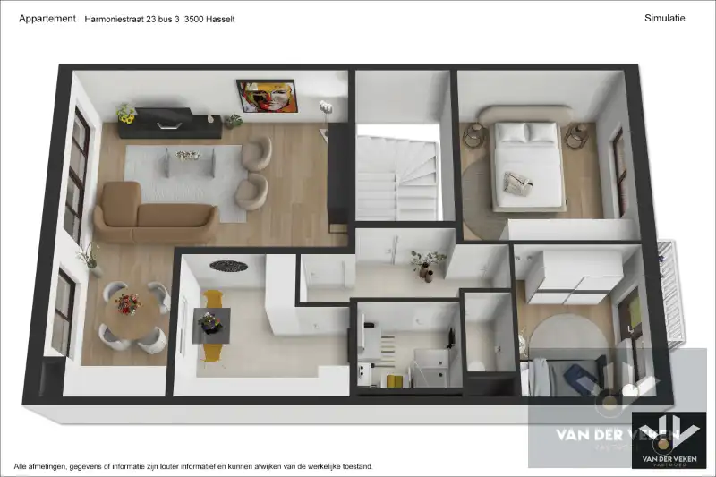 Lichtrijk en instapklaar appartement met 2 slaapkamer en terras gelegen in hartje Runkst foto 15