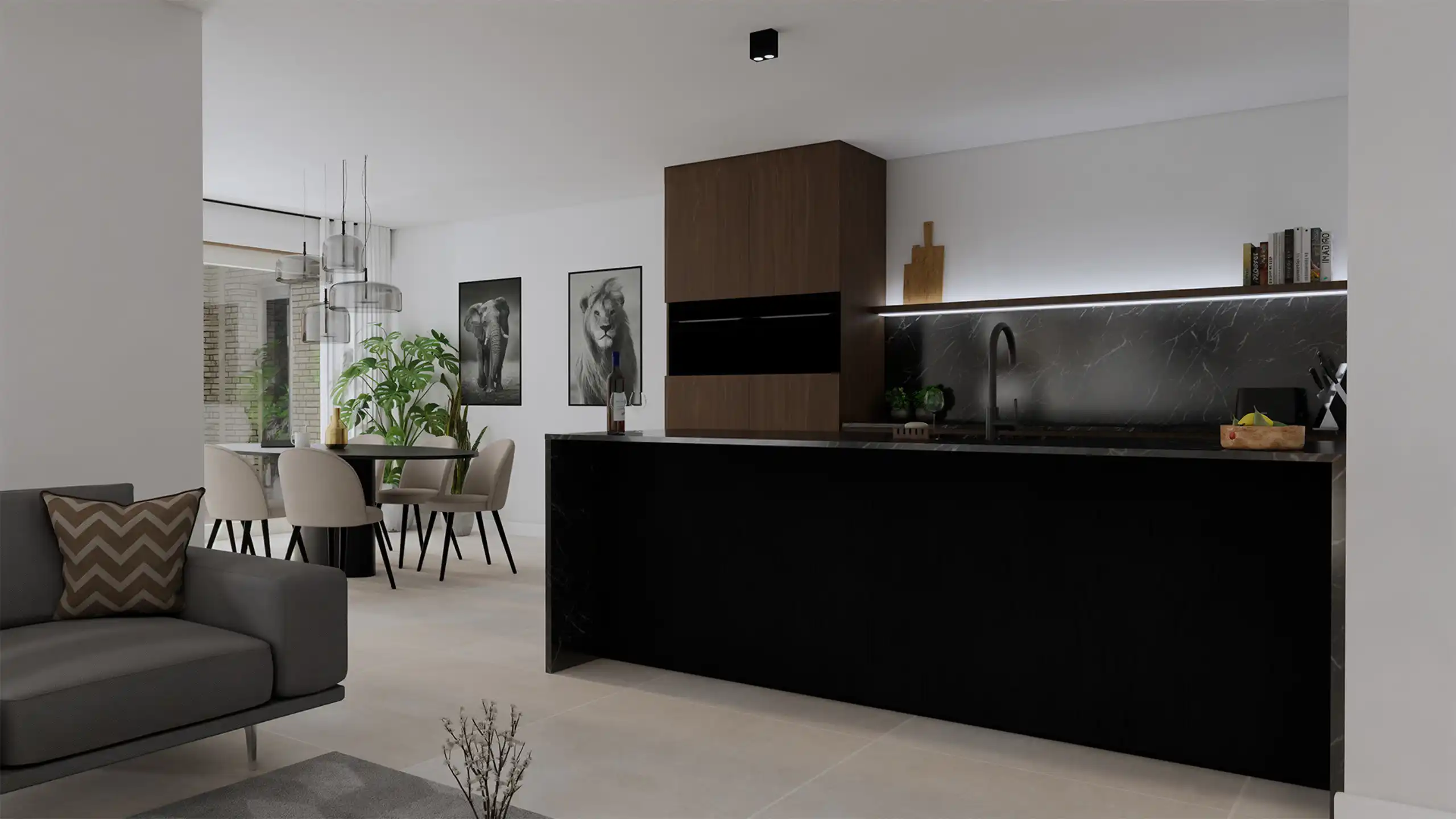 Nieuwbouwappartement - 3de verdieping -  2 slaapkamers - ruim terras foto 5
