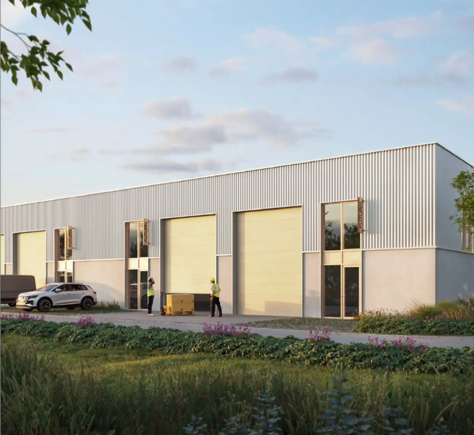 Nieuw magazijn van ±155 m² te huur – Strategische ligging foto 2
