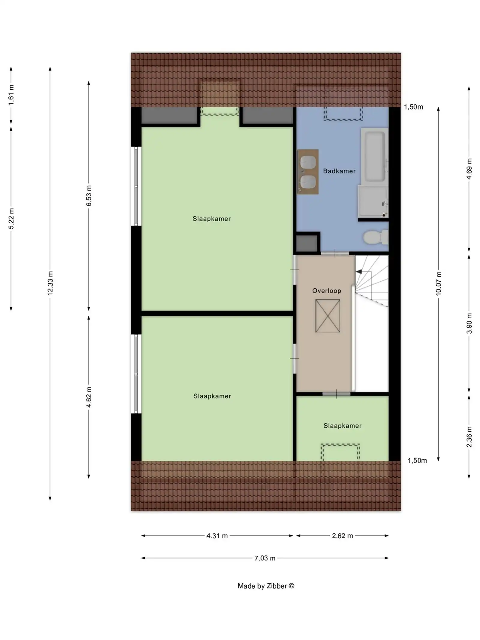 Ruime 3-gevel woning (274m²) met 3 slaapkamers, grote garage en mooie tuin foto 10