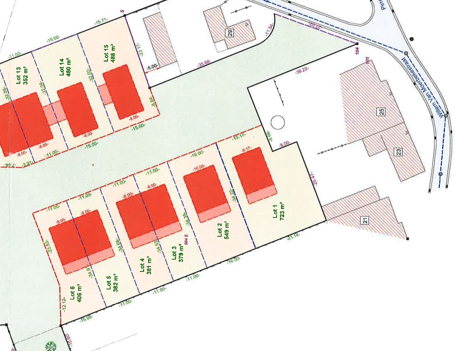 Zuidwest georiënteerde bouwgrond in doodlopende straat foto 10