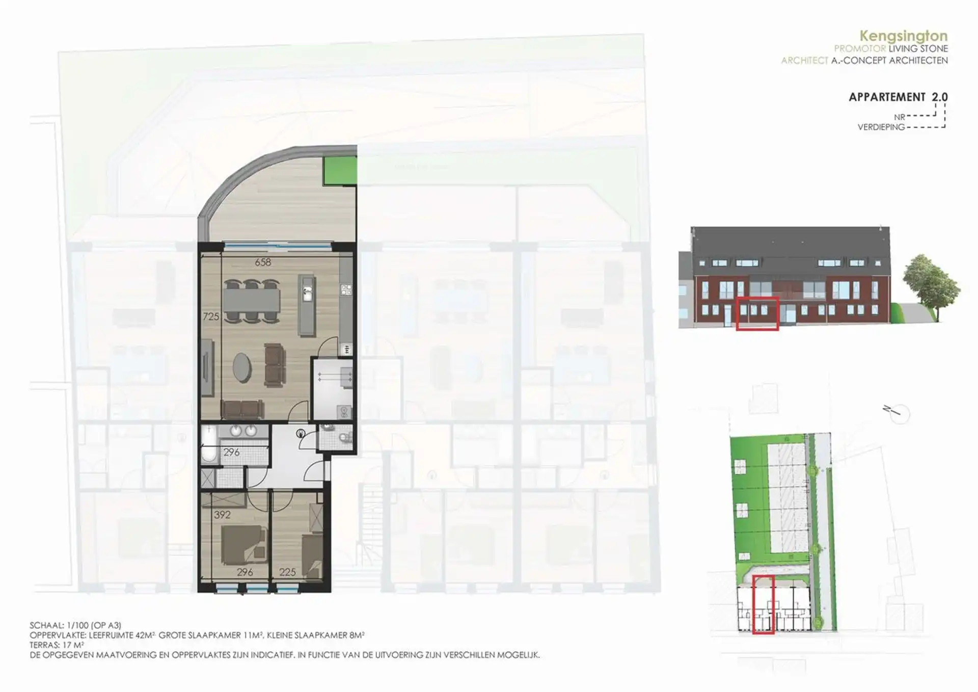 Recent gelijkvloers appartement met 2 slaapkamers en parking foto 18