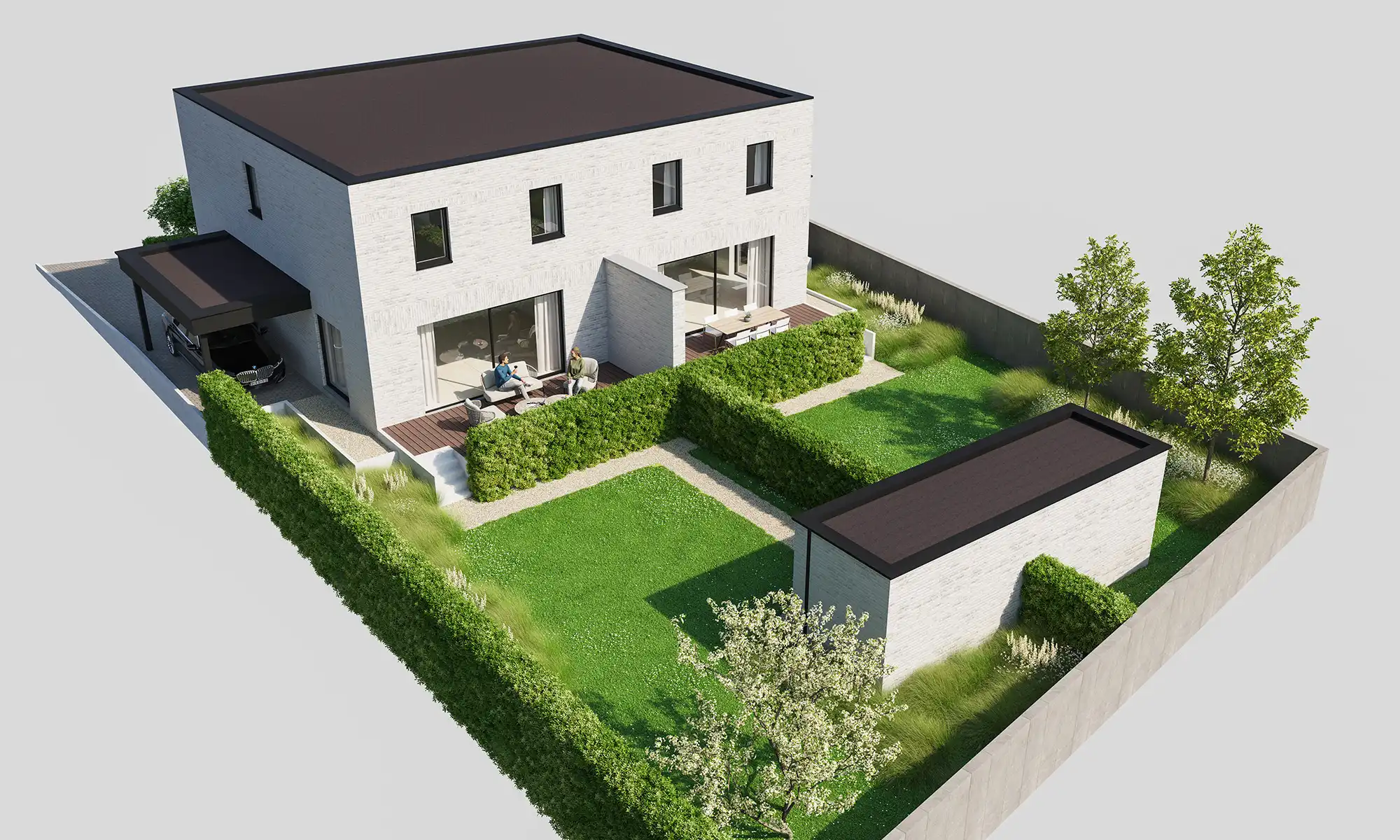 TE KOOP: Moderne (halfopen) nieuwbouwwoning met warmtepomp en zonnepanelen (Veeweidestraat – Bree) foto 2