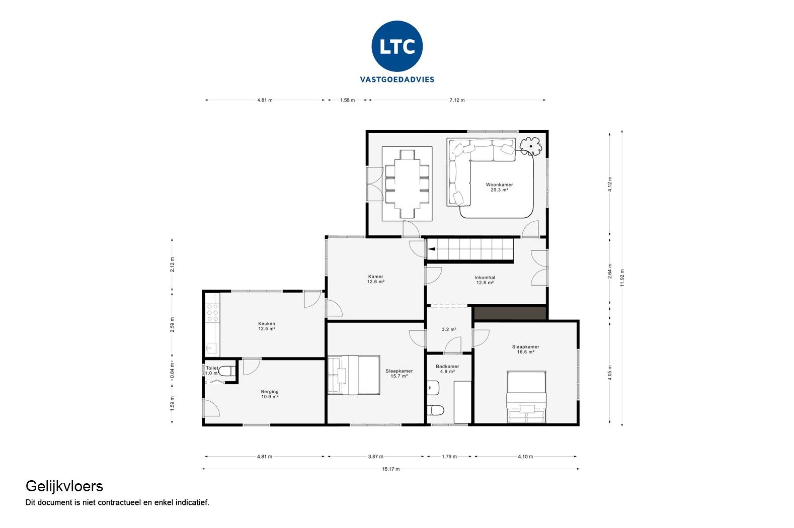 Ruime open bebouwing met tuin, terras, garage en 3 slaapkamers in Wange foto 24