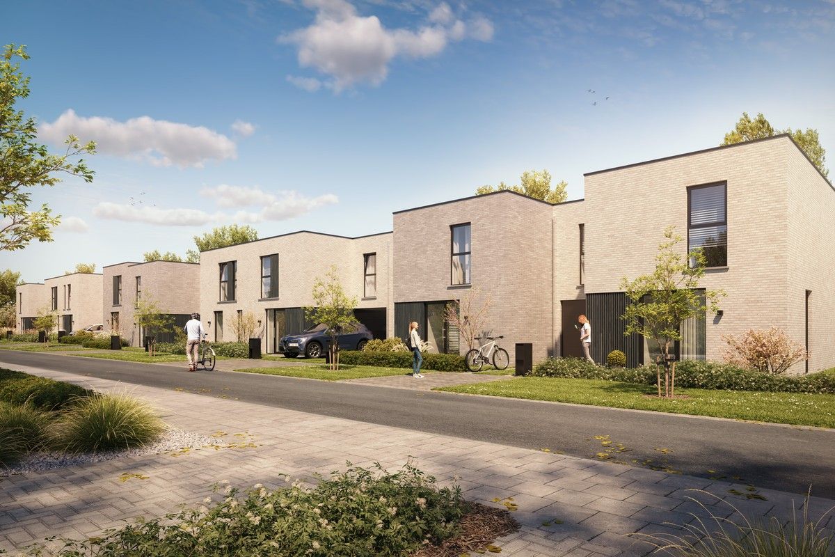 Halfopen en gesloten nieuwbouwwoningen Roeselare foto {{pictureIndex}}