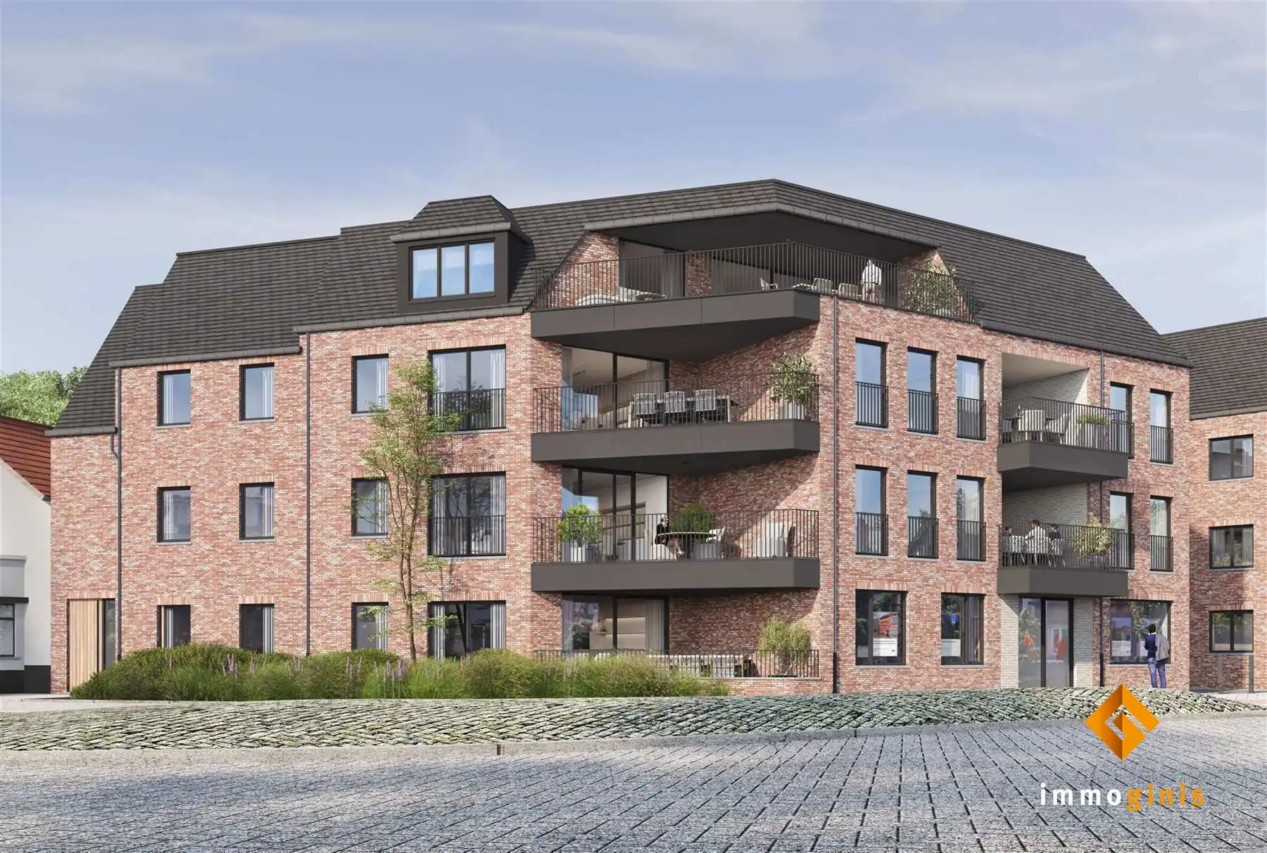 Appartement (tweede verdieping) met 2 slaapkamers en ruim overdekt terras. foto 12