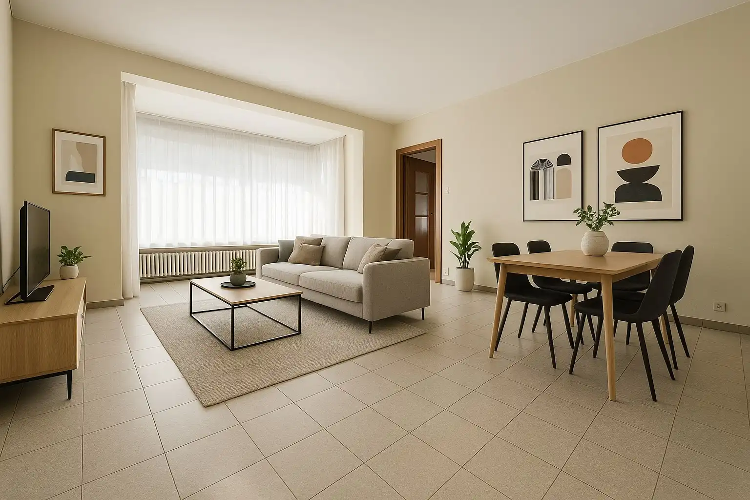 Gelijkvloersappartement met terras en garage foto 4