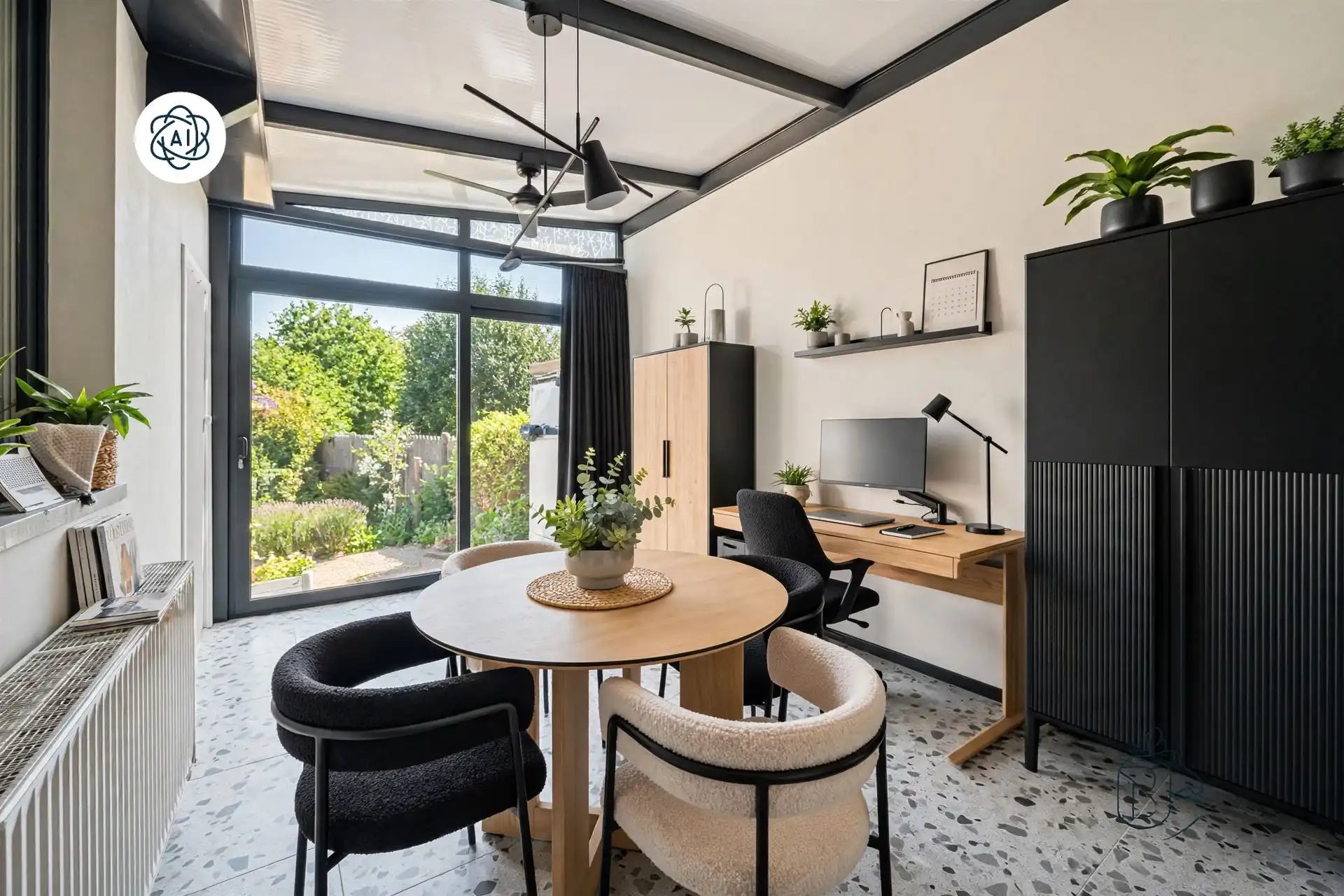 Instapklare 3-slpk woning met 2 garages, tuin en bouwgrond! foto 9