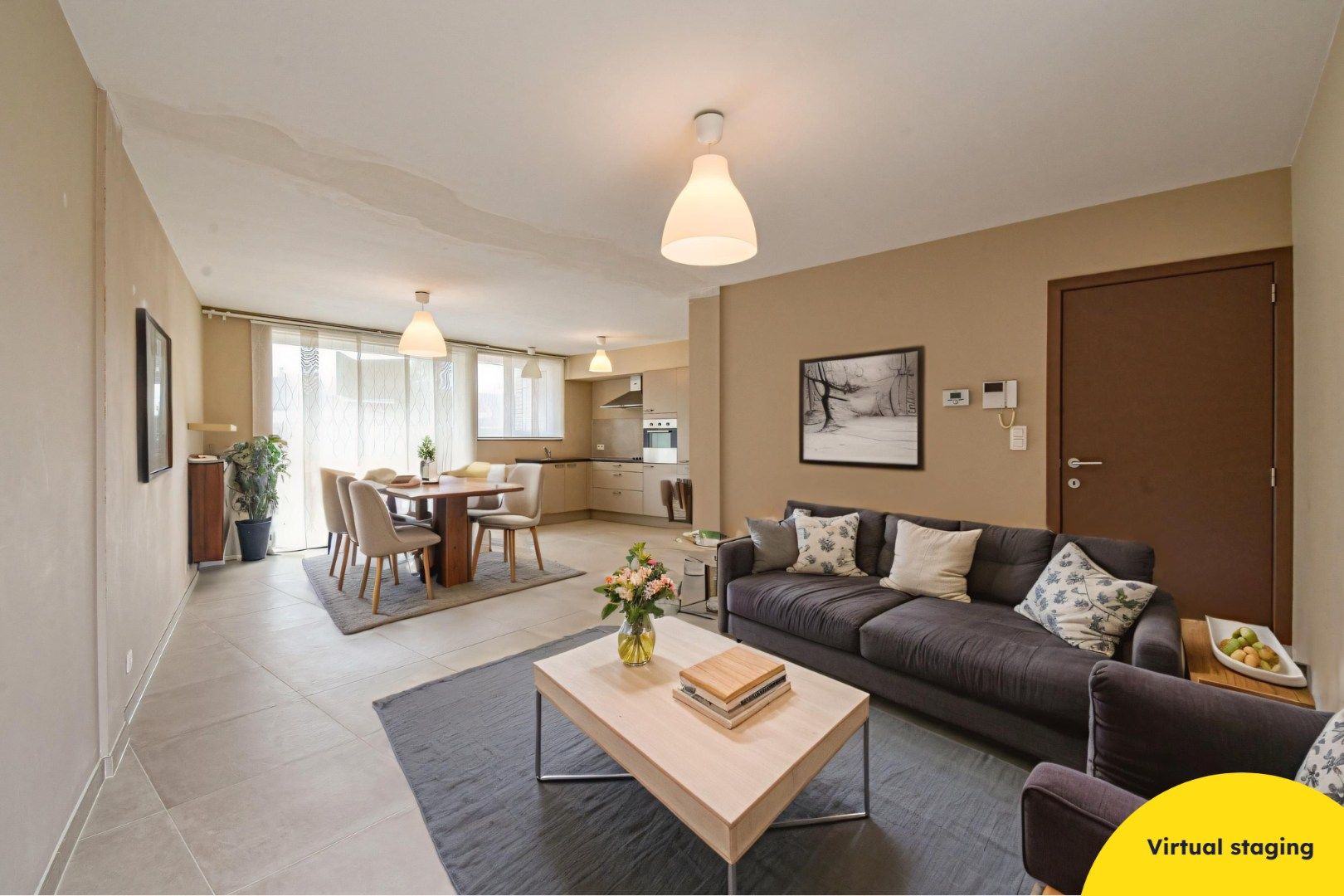 Ruim gelijkvloers appartement met 2 slaapkamers en groot terras in het centrum van Gistel foto 2