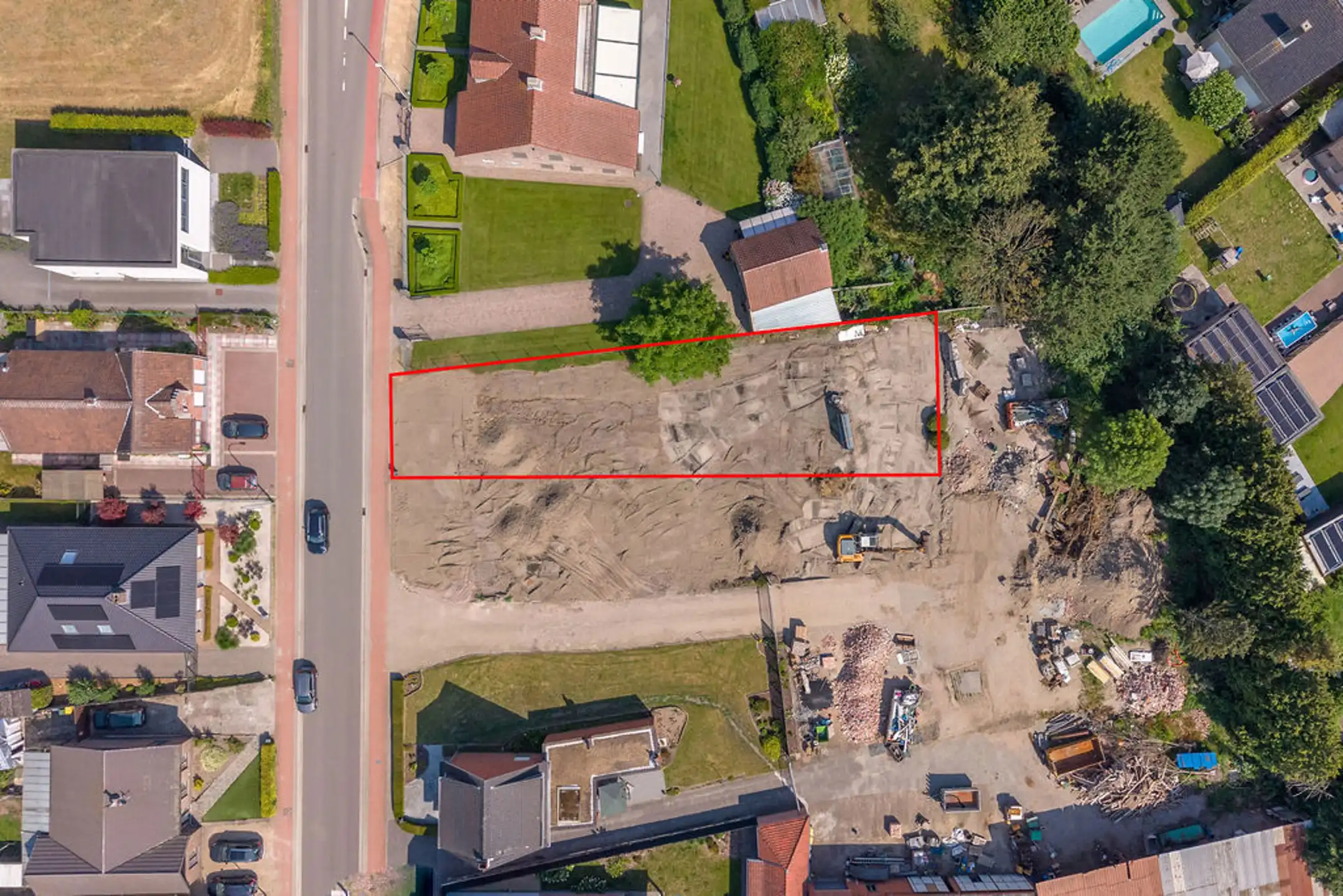 Bouwgrond (672m²) voor halfopen bebouwing te Vosselaar! foto 8