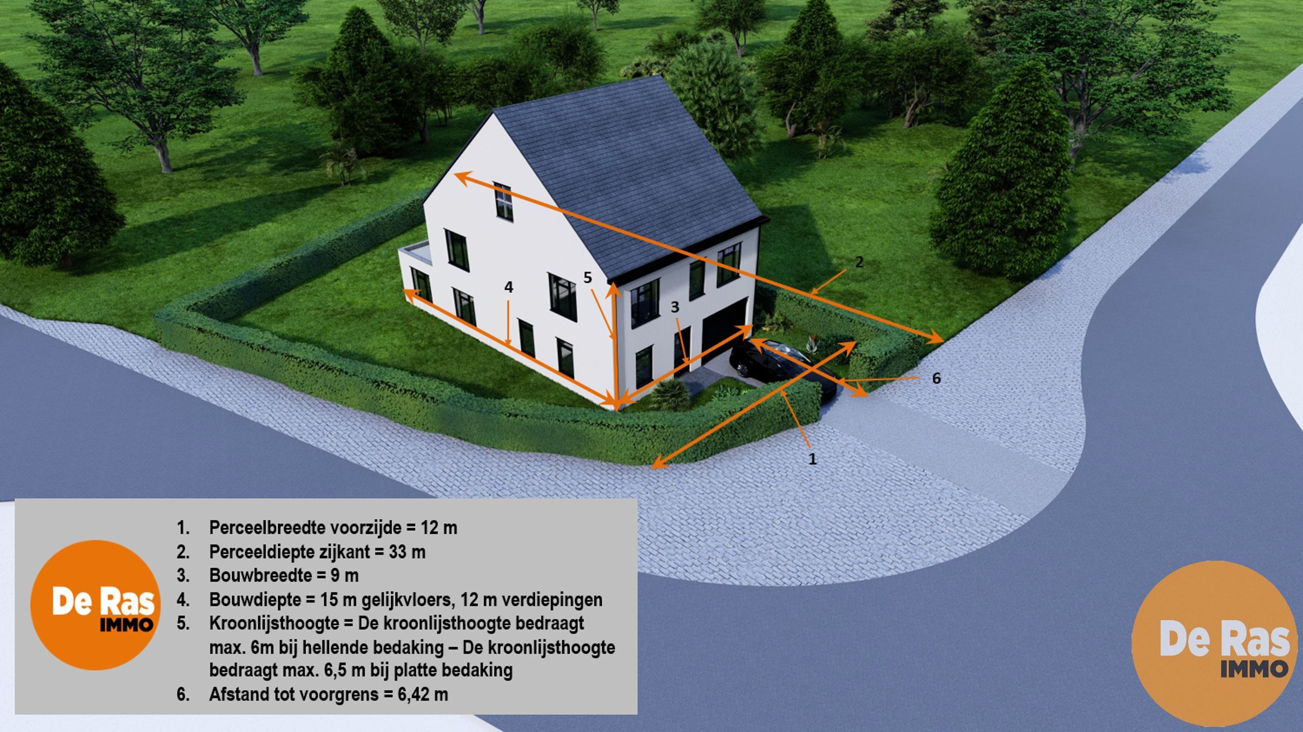 OORDEGEM - Bouwgrond met ideale ligging - open bebouwing foto 1