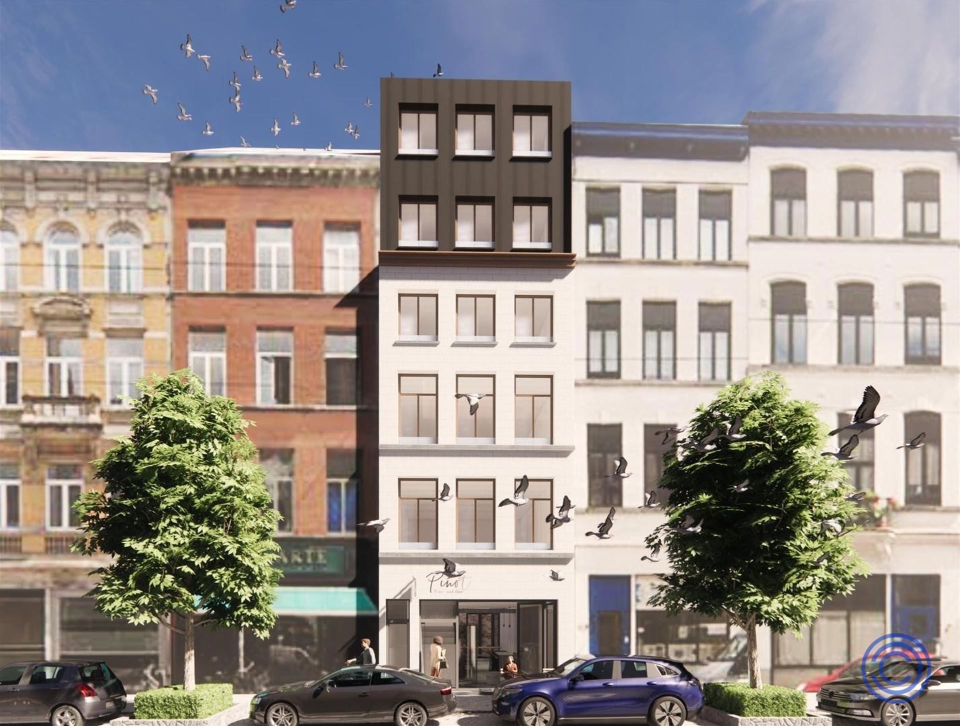 Prestigieus opbrengstgebouw aan de Marnixplaats foto {{pictureIndex}}