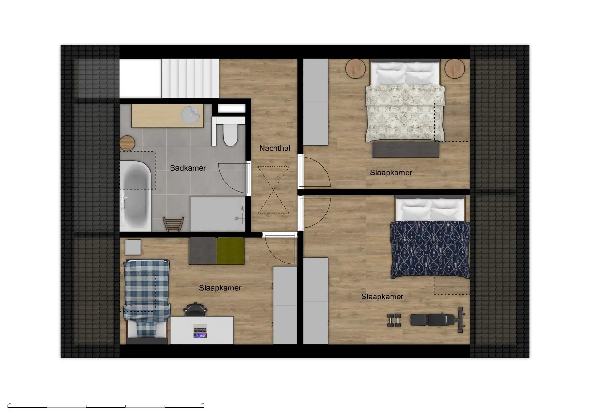 Ruime triplex woning met 3 slaapkamers en 2 parkeerplaatsen nabij het centrum van Stekene (159m²) foto 30
