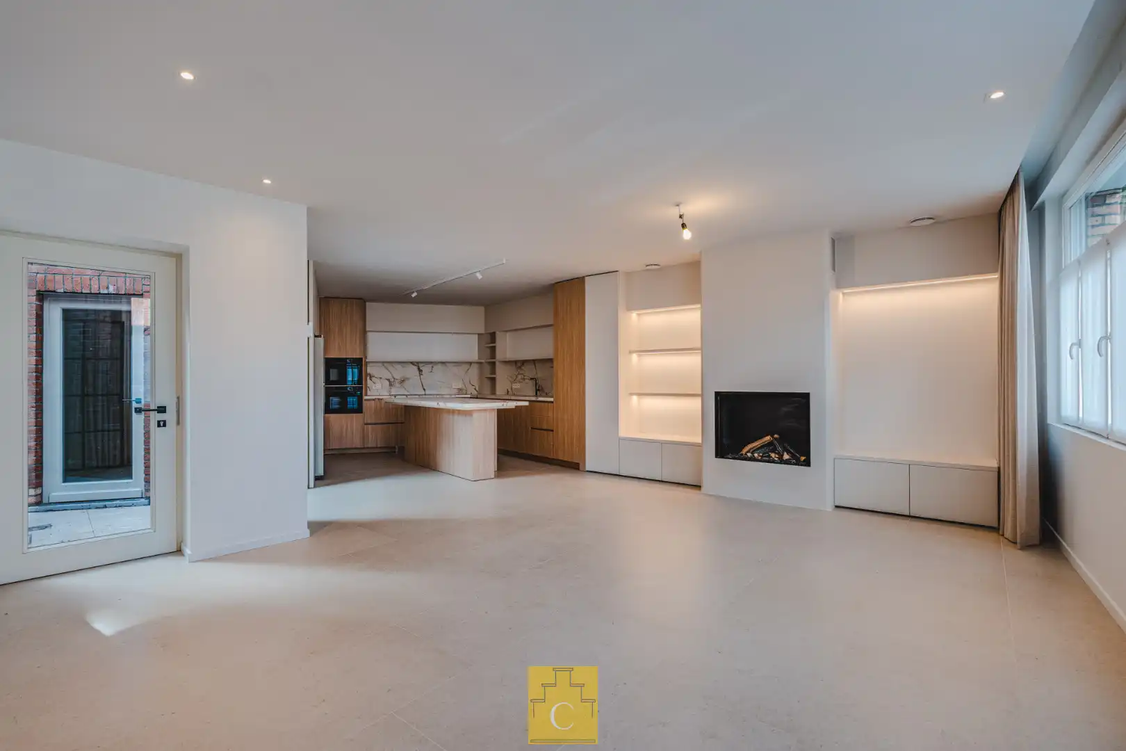 exclusieve stadswoning met garage, 4 slaapkamers, EPC A en terras in hartje Brugge, zicht op de vesten foto 7