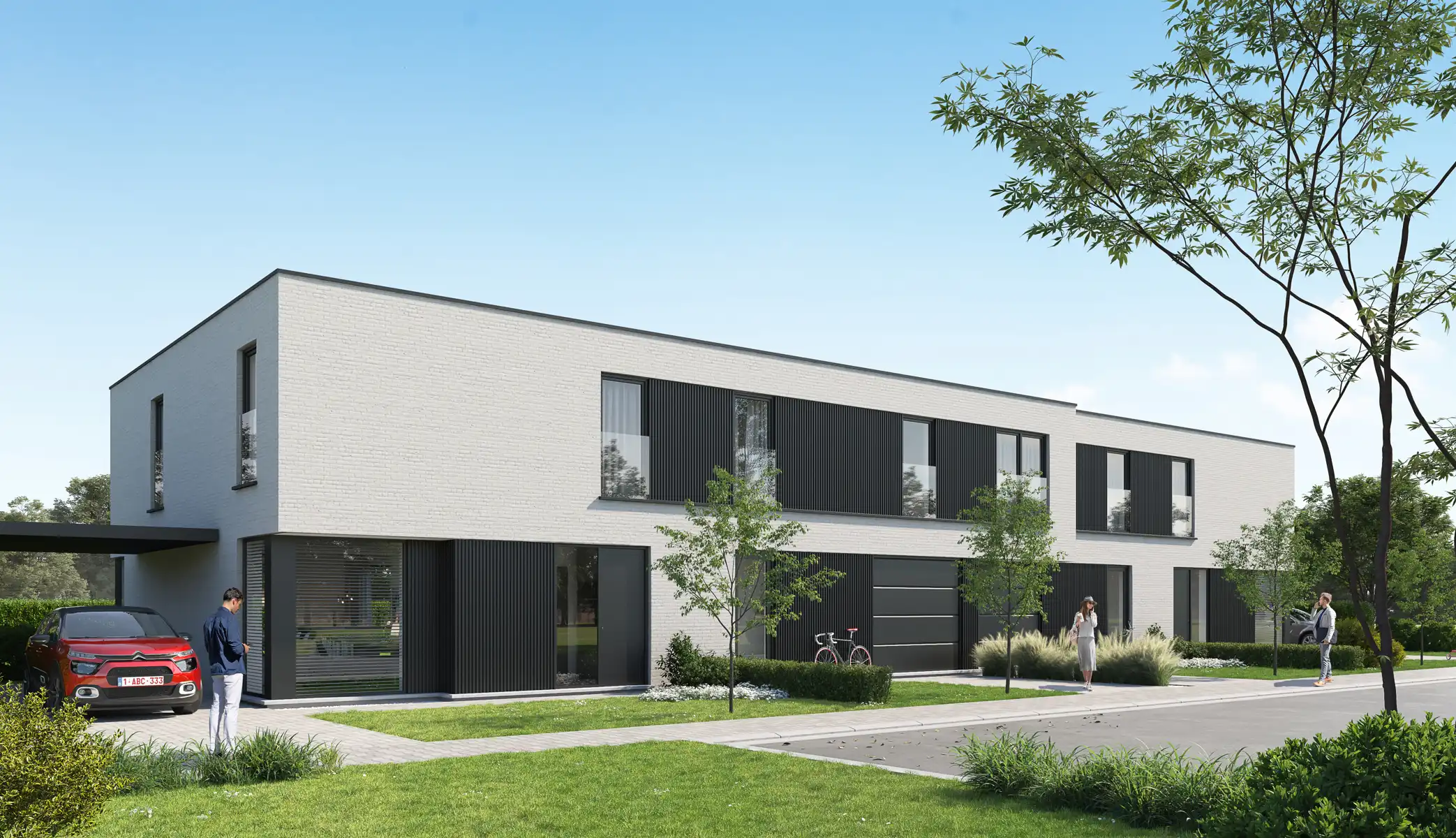 Moderne, gesloten woning foto 2