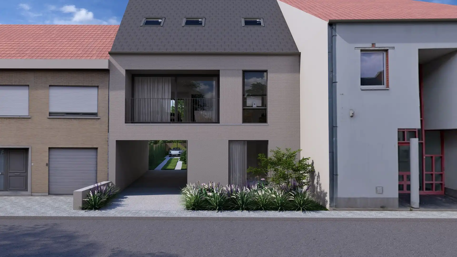 Unieke nieuwbouw gelijkvloerse stapelwoning op een centrale ligging in Desselgem met een eigen parkeerplaats en tuintje foto 2