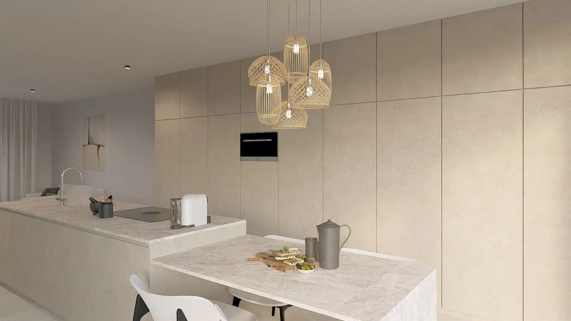 Uitzonderlijk ruim duplex appartement, voorzien van 2 (+1) slaapkamers gelegen op de tweede en derde verdieping met 3 terrassen en ondergrondse parkeerplaats in hartje Maaseik.  foto 4