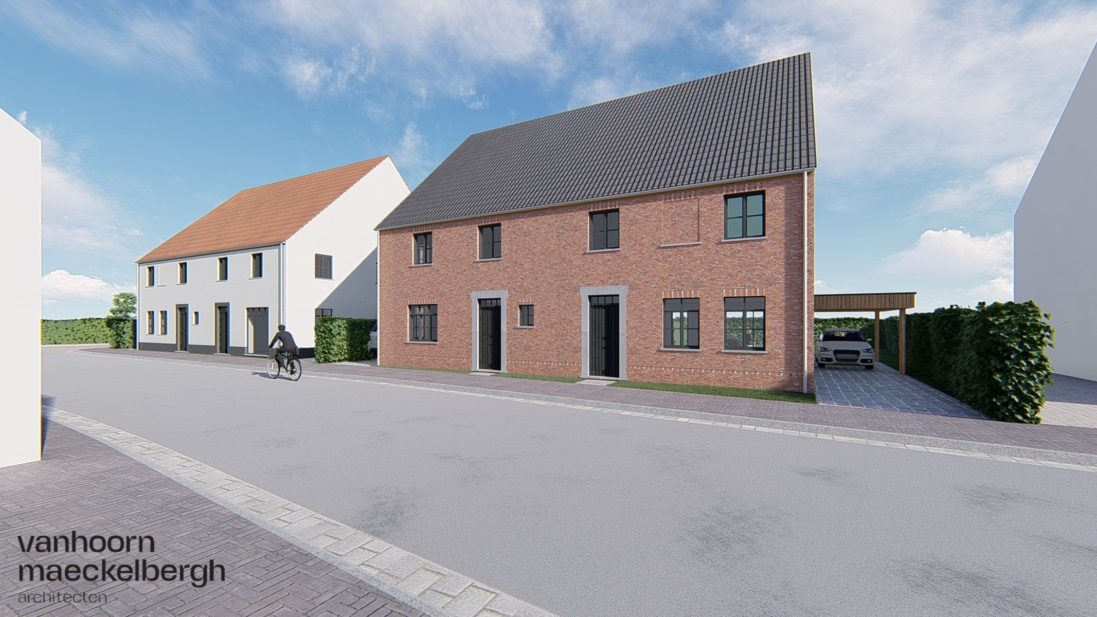 Ruime nieuwbouw gezinswoning met zongerichte tuin in Gistel. foto {{pictureIndex}}